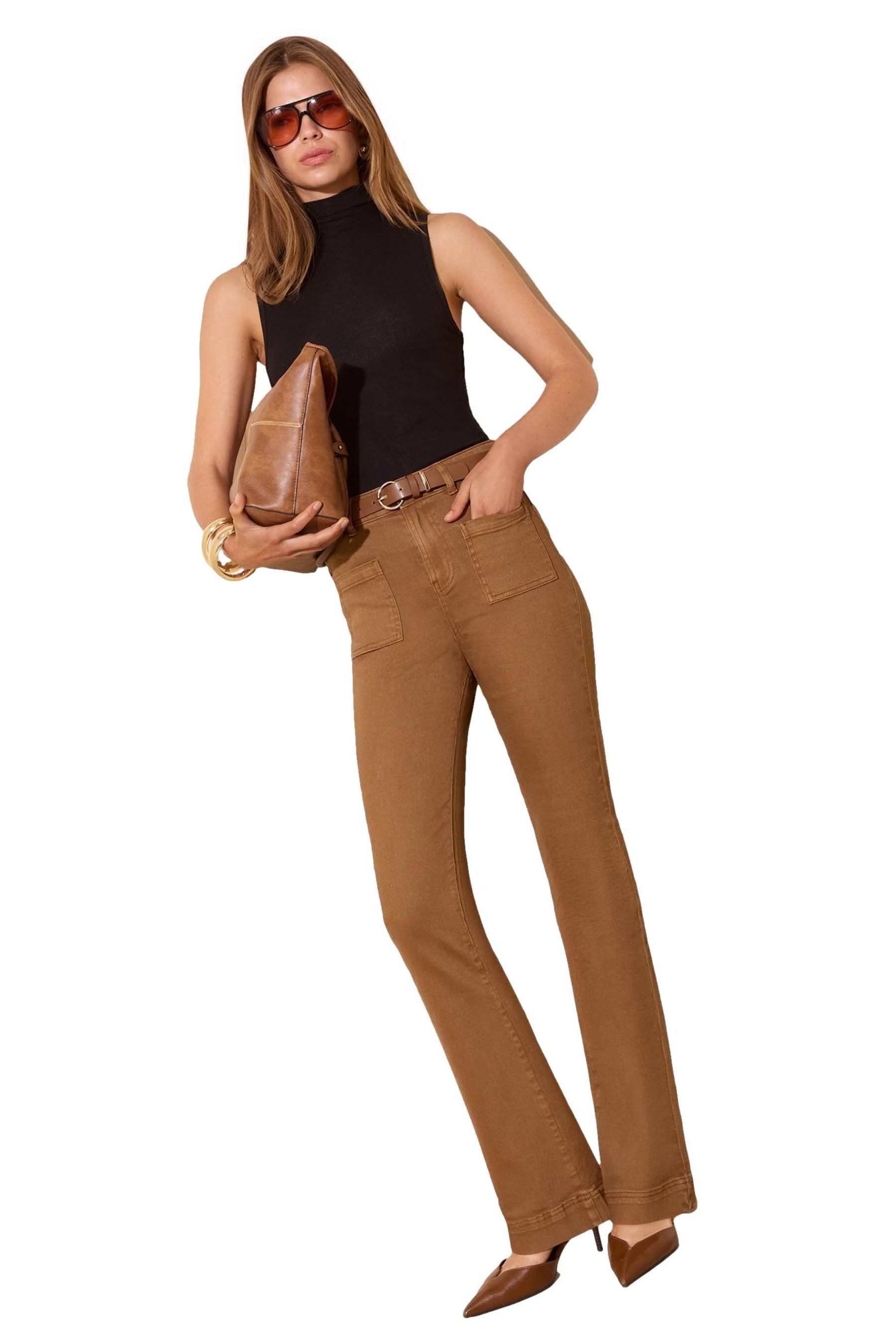 Friends Like These Taillenjeans Friends Like These Schlagjeans mit hohem Bund (1-tlg)