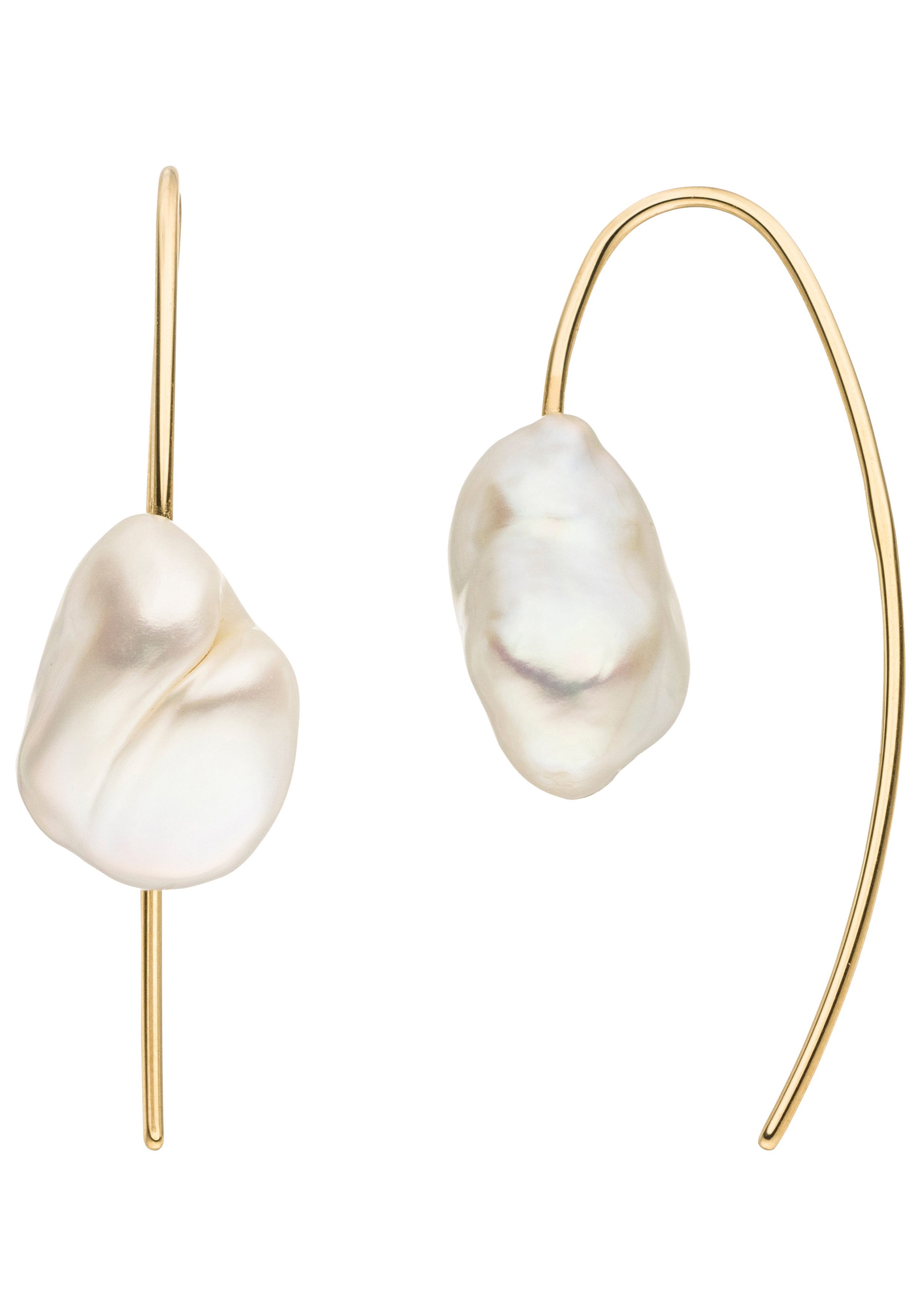 JOBO Perlenohrringe mit Haken, 375 Gold ... JOBO Perlenohrringe mit Haken, 375 Gold ...