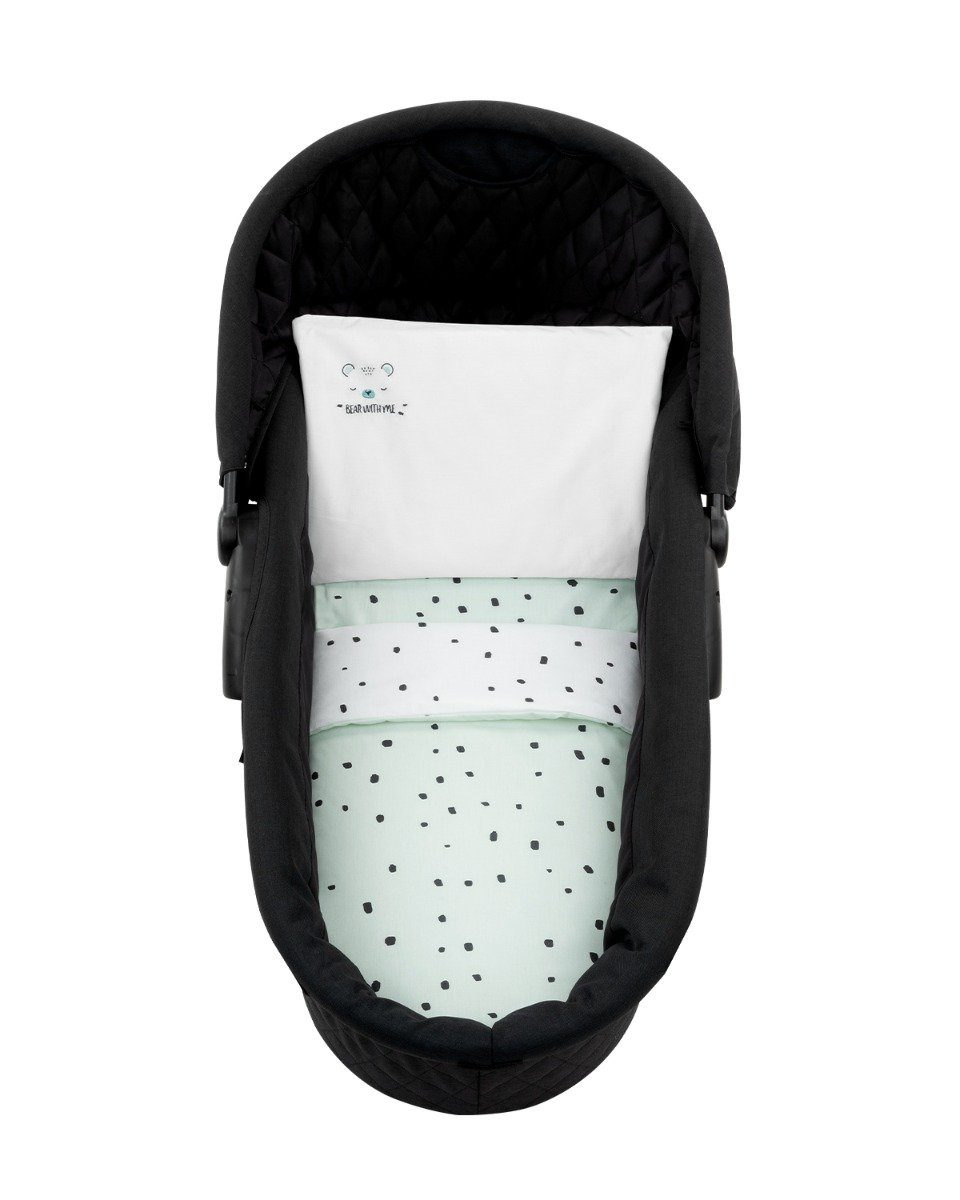 Kikkaboo Babybettwäsche Kinderwagen Bettwäsche-Set Bär, Baumwolle, günstig online kaufen