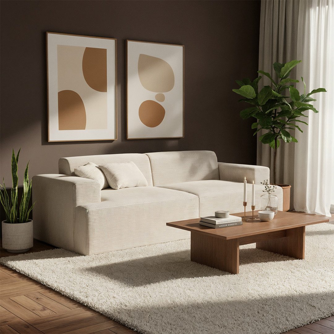 skølm Sofa Freki aus Cord, Vollschaumcouch günstig online kaufen