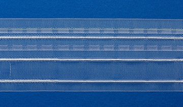 Gardine Stehfalten, Gardinenband, Dekoschals / Farbe: transparent / Breite: 70mm - L056, rewagi, Verkaufseinheit: 5 Meter