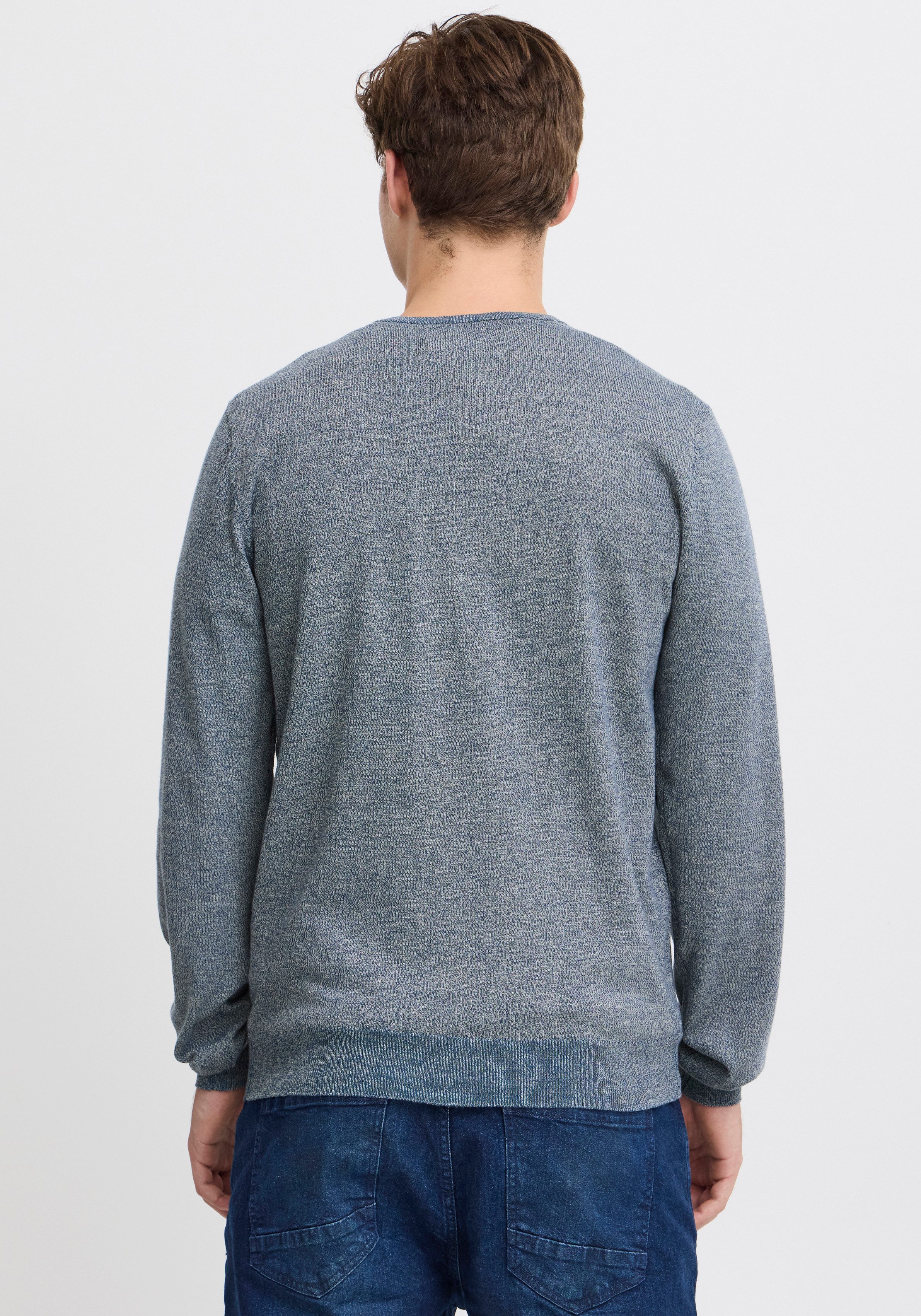 Blend V-Ausschnitt-Pullover BHBRUTON V-neck aus Polyester, Regular Fit, in normaler Länge
