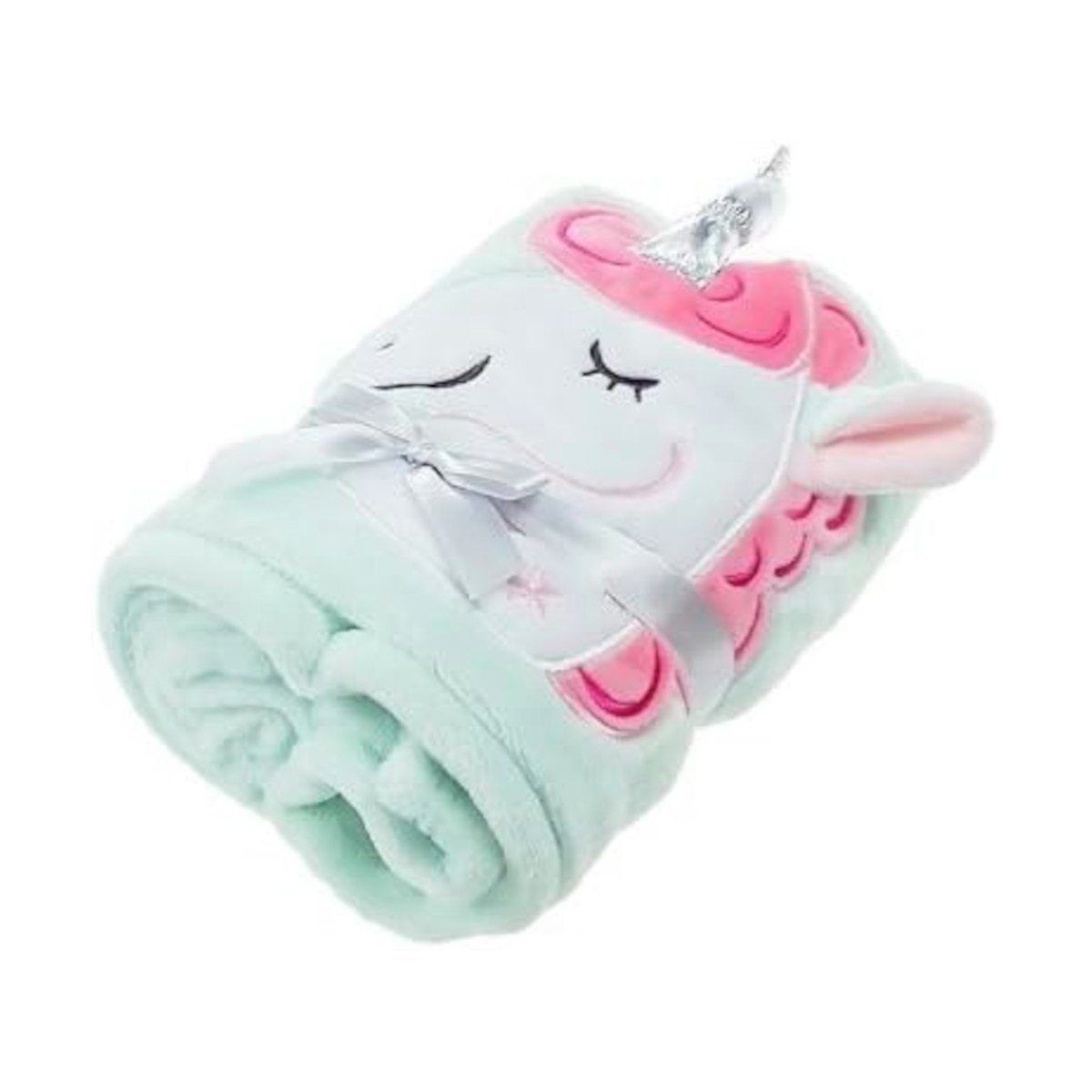 Kinderdecke Fleecedecke mit Einhorn (mint-grün, 130x81cm), EinhornLiebe günstig online kaufen