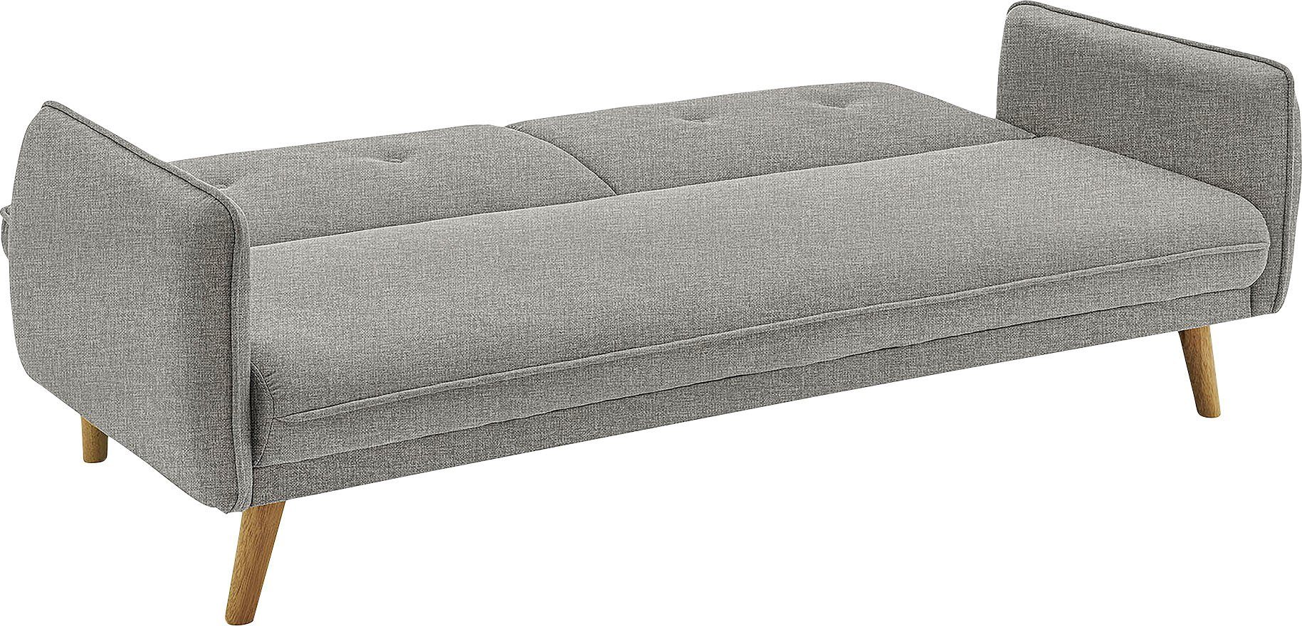 SalesFever Schlafsofa Komfortables Linköping Schlafsofa, mit Knopfheftung im Rücken und Schlaffunktion, Breite 188 cm