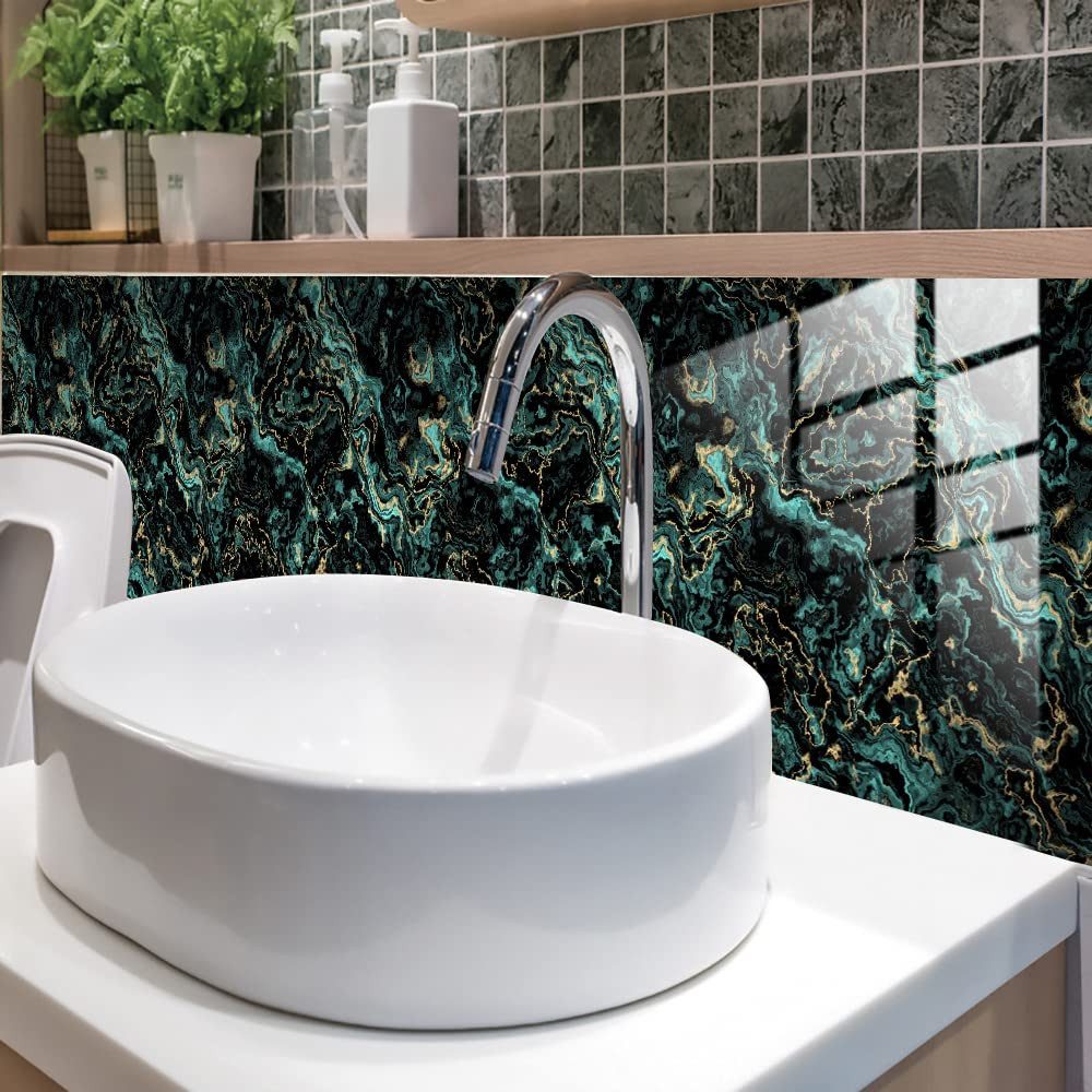 Coonoor Fliesenaufkleber Marmorierung Küchenrückwand Fliesenaufkleber Wandf günstig online kaufen