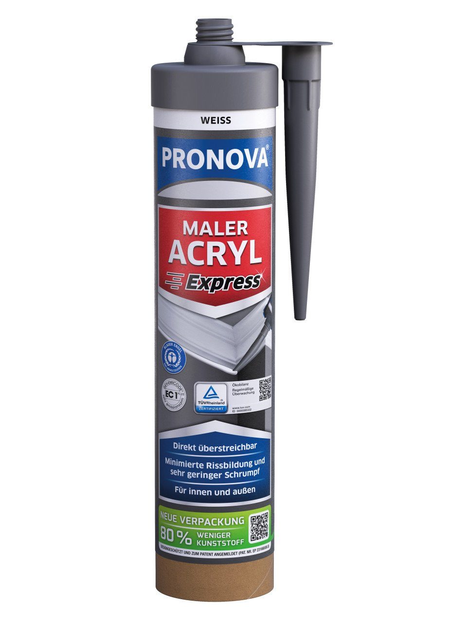 Silikon PRONOVA ECO Maler Acryl Express 280 ml weiß