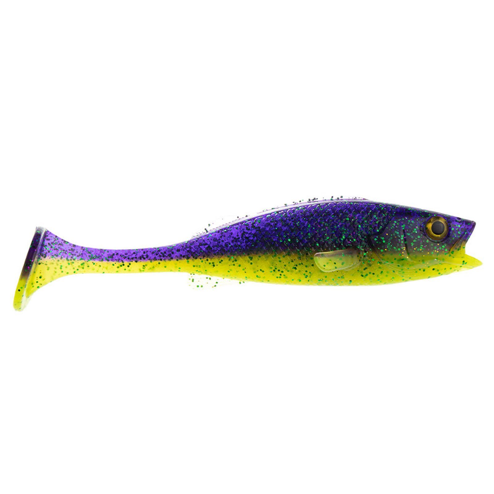 LMAB Kunstköder, LMAB Köfi Perch Shad 18cm Purple Rave Big Bait Gummifisch