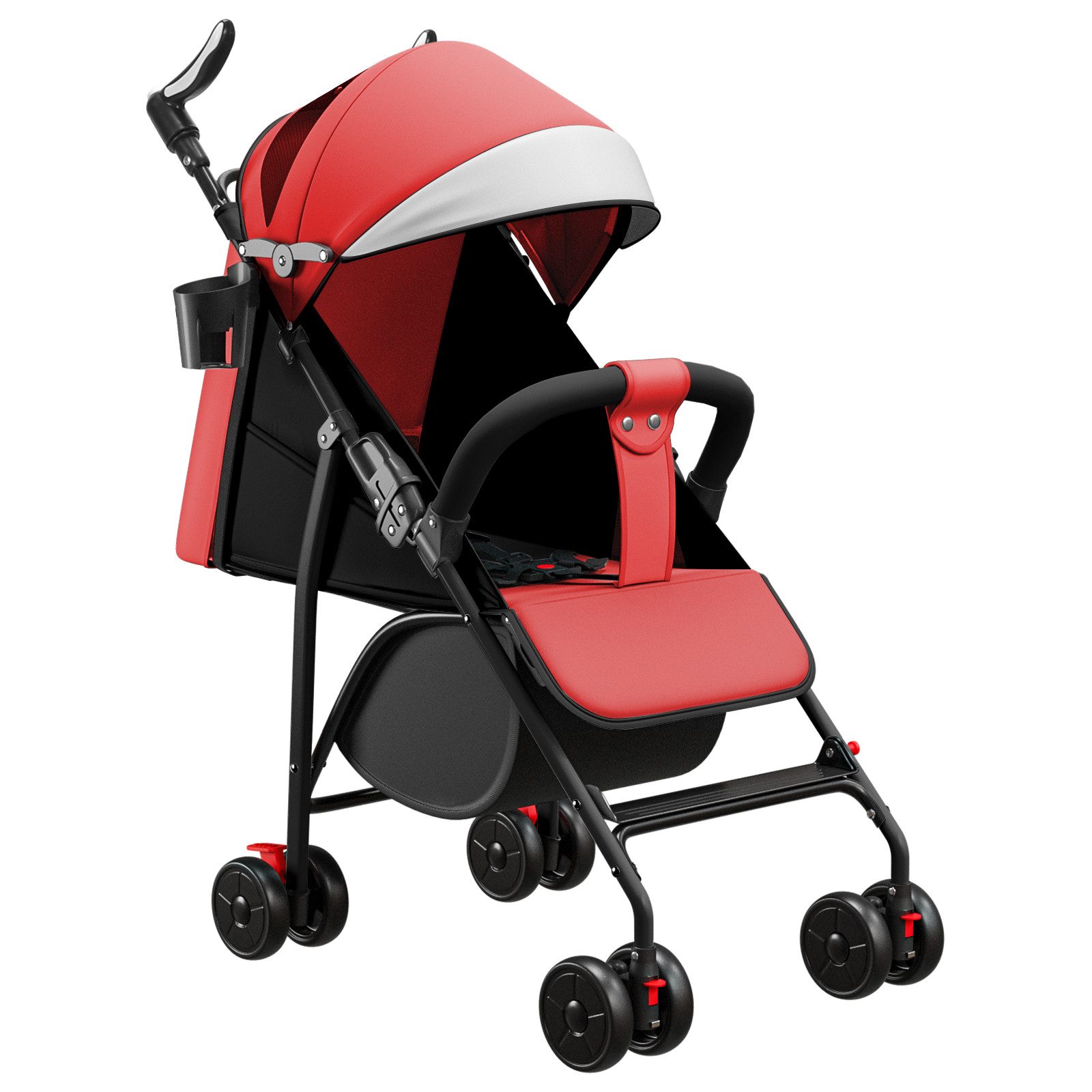 Thumbnail - JEOBEST Kinder-Buggy Baby Kinderwagen, Klappbar Reisebuggy, Liegefunktion, Ultra Leicht - nur 5 kg, kompakter Buggy