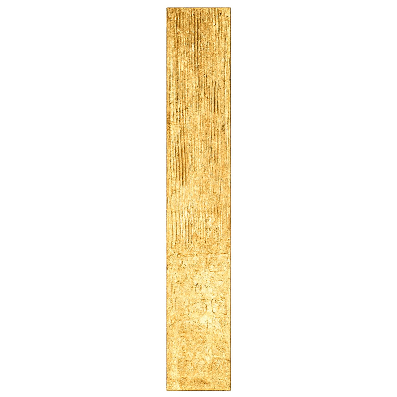 ArtUniverse Gemälde Slim Golden Structure 25 x 150 cm, Abstrakt