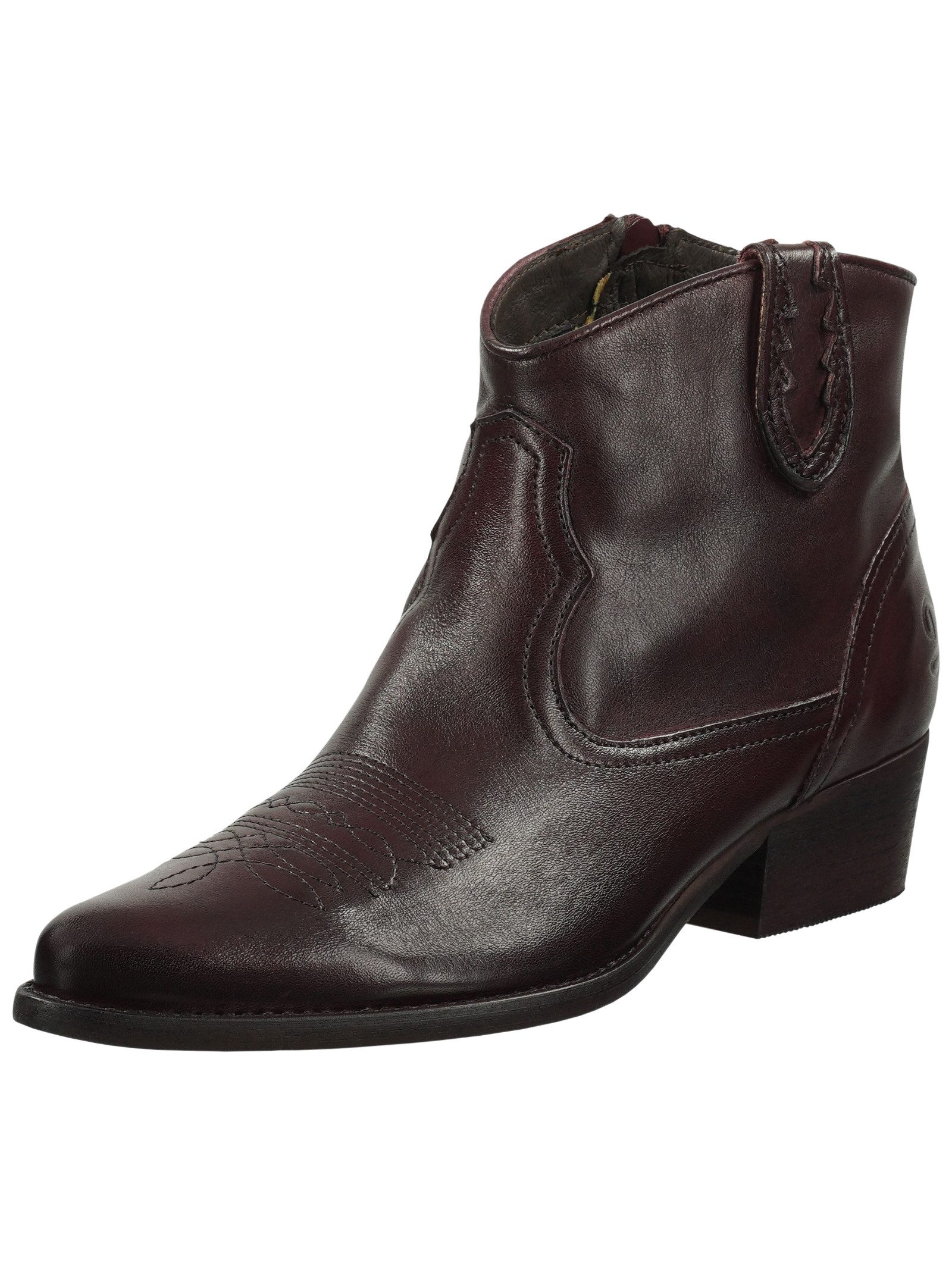 Stiefelette Leder . Cowboy Stiefelette