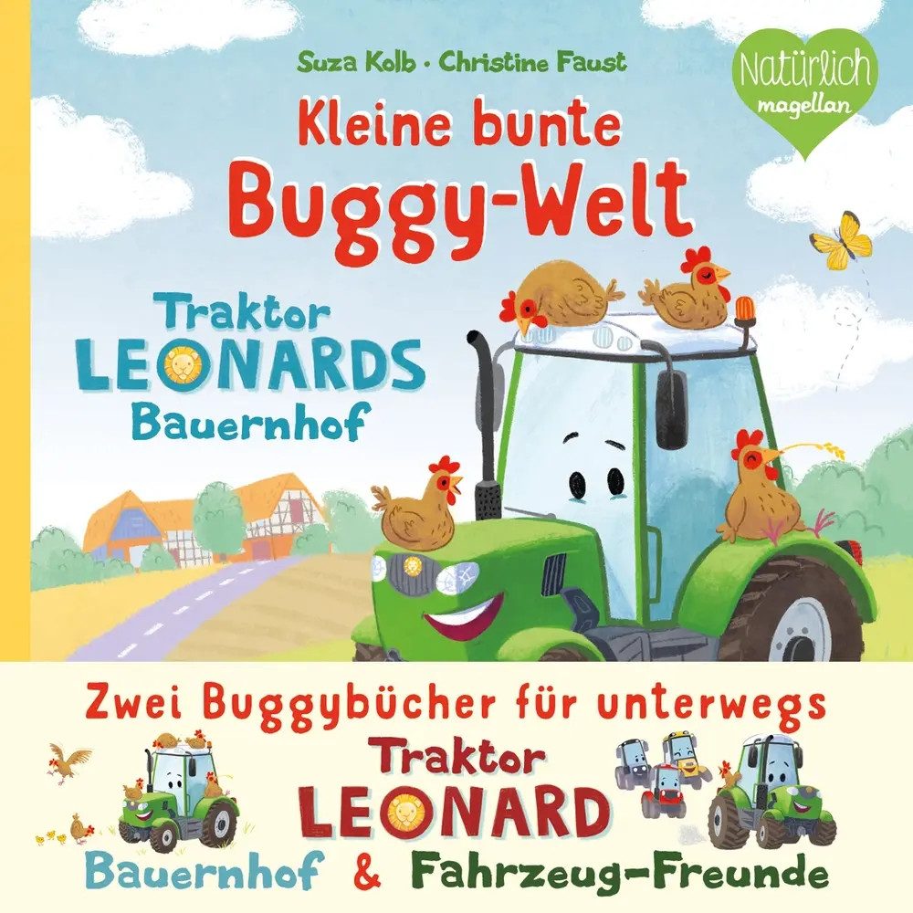 Vedes Zeichenalbum Kleine bunte Buggy-Welt - Traktor Leonards Fahrzeug-Freunde & Traktor
