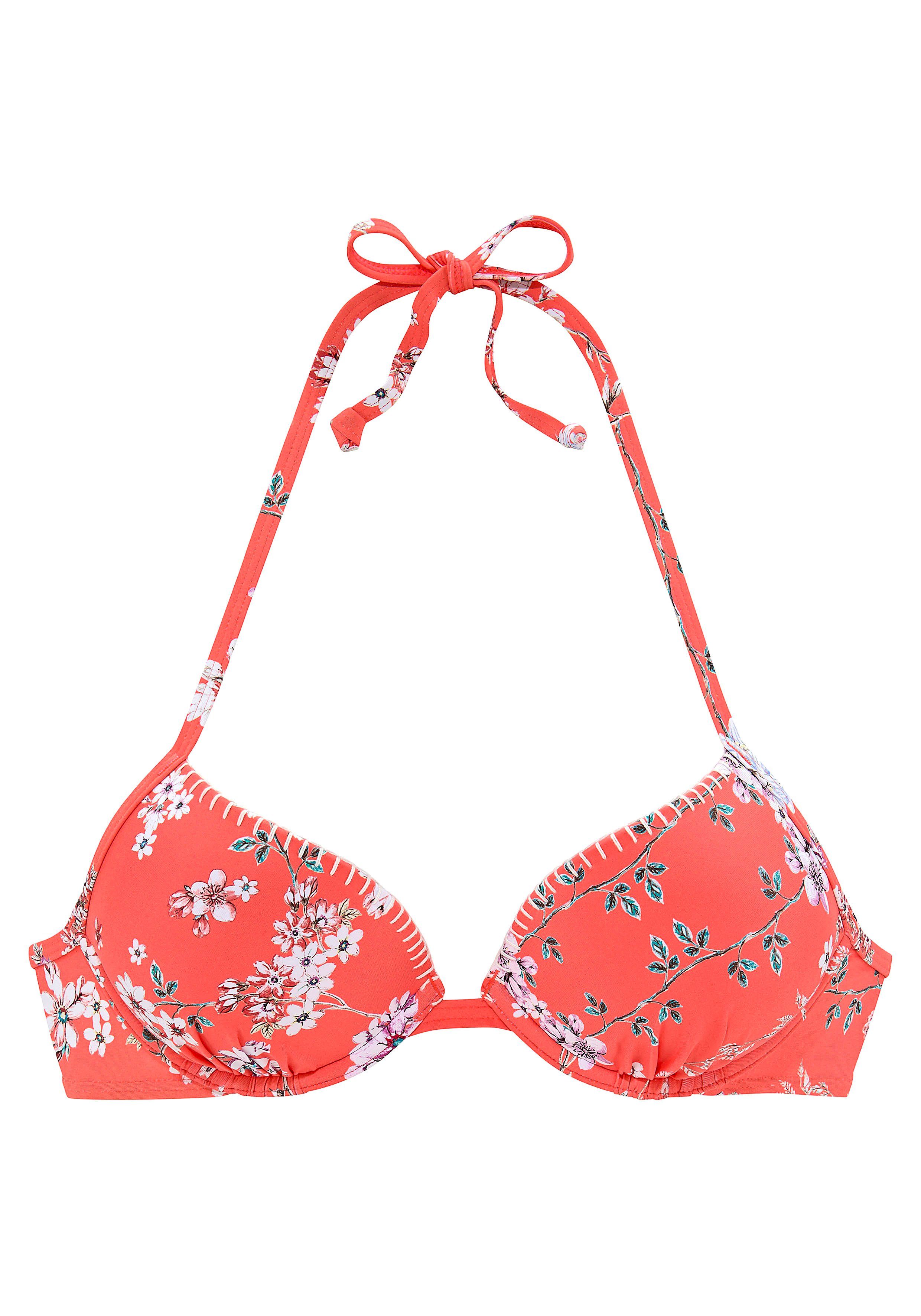 Sunseeker Push-Up-Bikini-Top Ditsy, mit Häkelkante günstig online kaufen