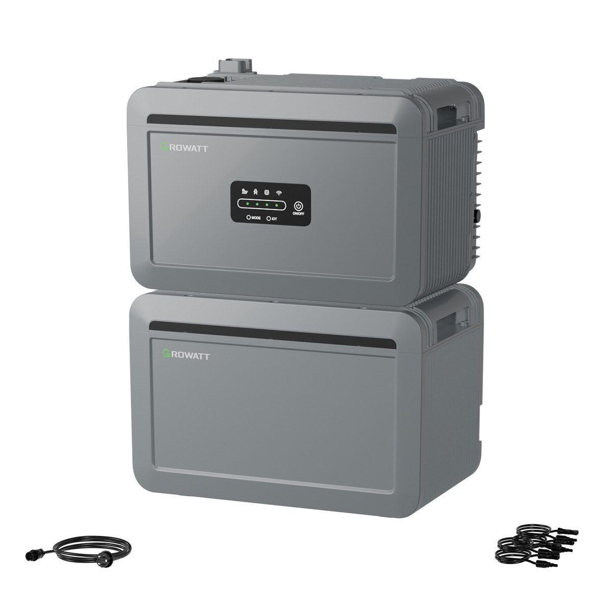 Growatt Balkonkraftwerk Growatt NEXA 2000 All-in-One Batteriespeicher mit Zusatzakku, (WiFi & Bluetooth-Unterstützung), 4 unabhängige MPPT-Kanäle