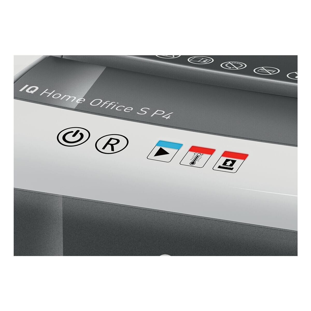 LEITZ Aktenvernichter IQ Home Office S, Partikelschnitt 4x28 mm, bis 8 Blatt, 15 Liter