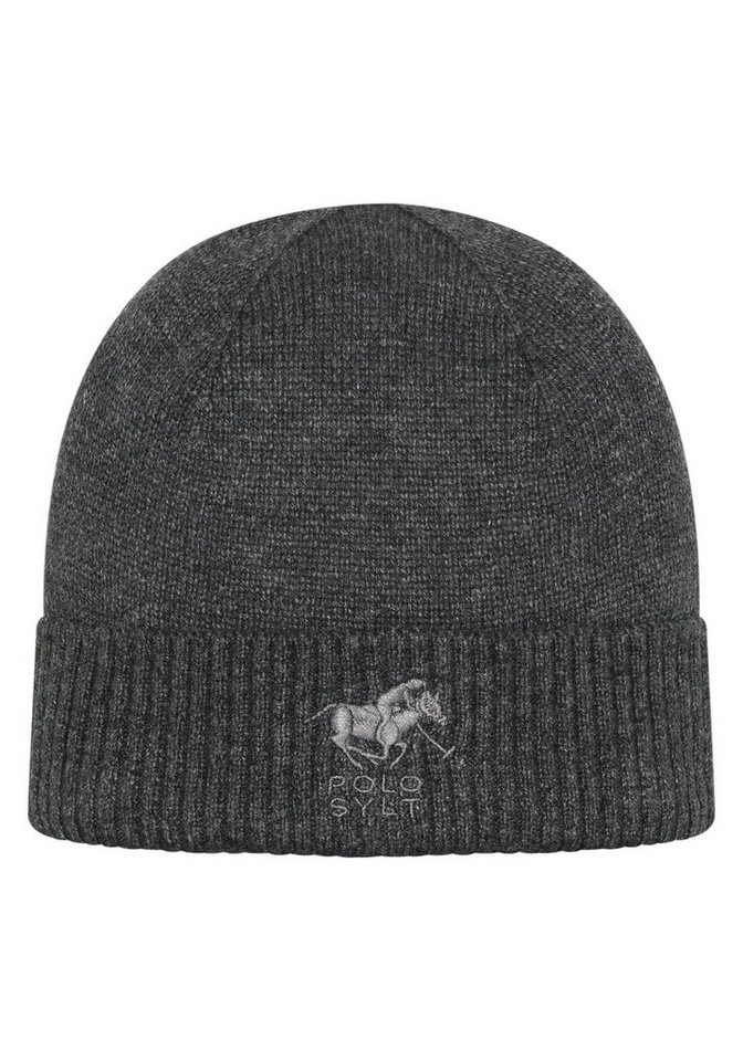 Polo Sylt Beanie mit gesticktem Label-Symbol