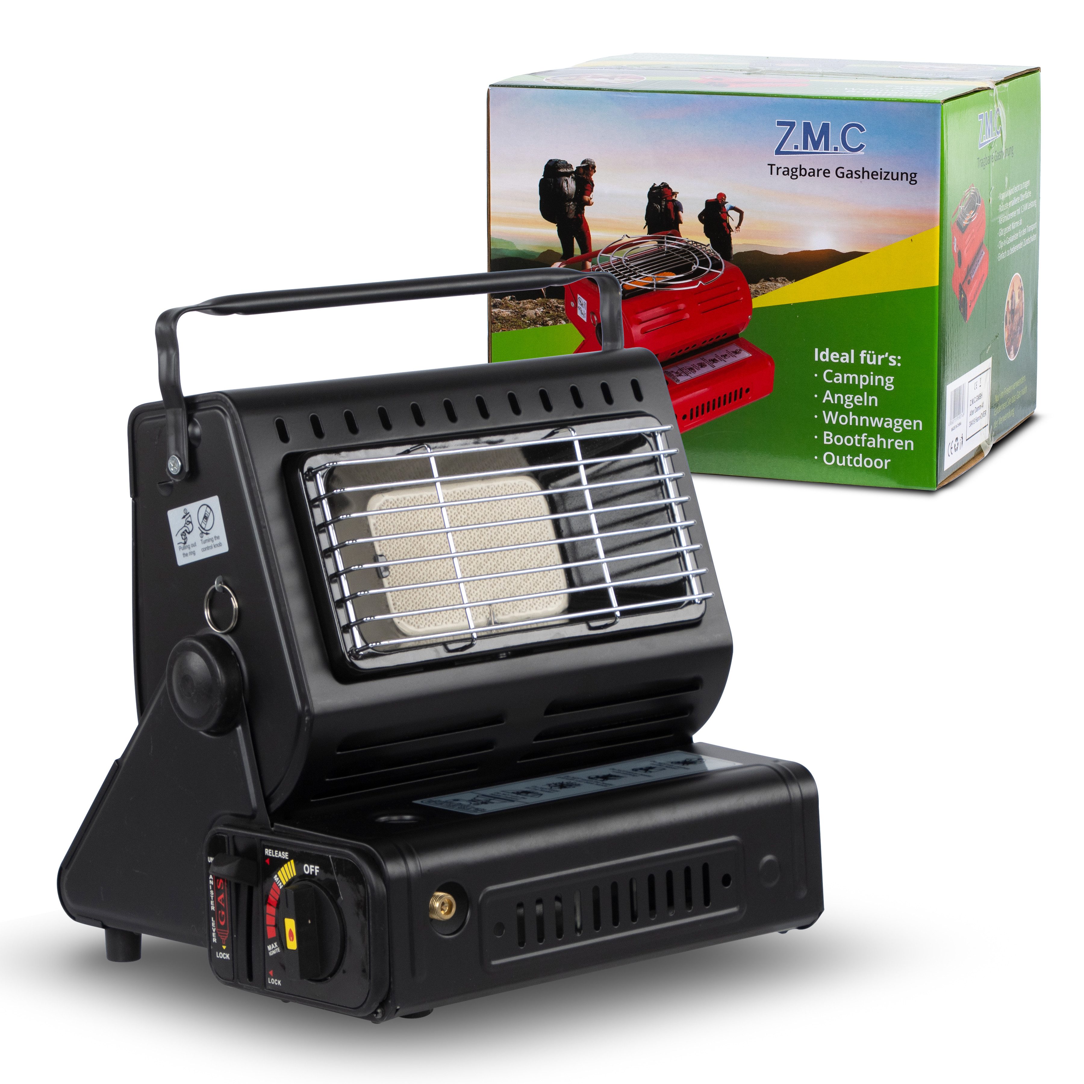 ZMC Heizgerät 2in1 Tragbare Gasheizung + Camping Gas Kocher Heizung Heizstr günstig online kaufen