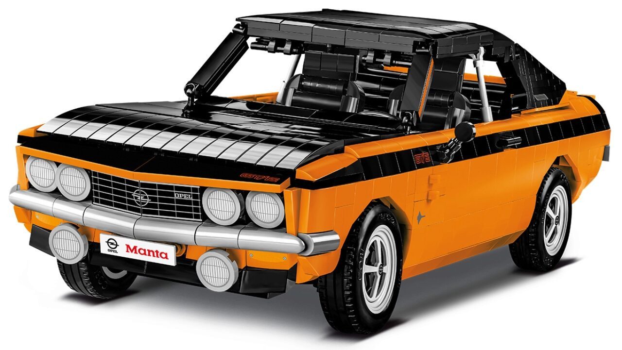 COBI Spiel COBI 24349 – Opel Manta A GT/E 1974, Bausatz 1:12, 1.938 Teile