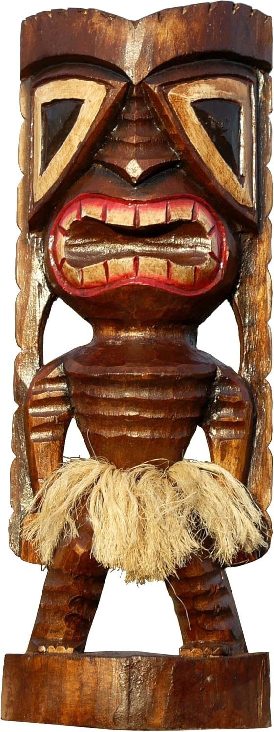 Wogeka Dekofigur Tiki Figur aus Holz Handarbeit Hawaii