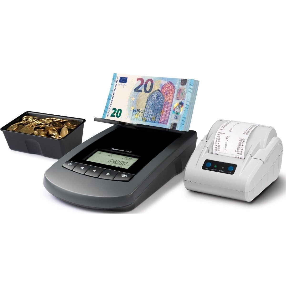 SAFESCAN Geldkassette Thermodrucker TP-230 134-0475 lichtgrau