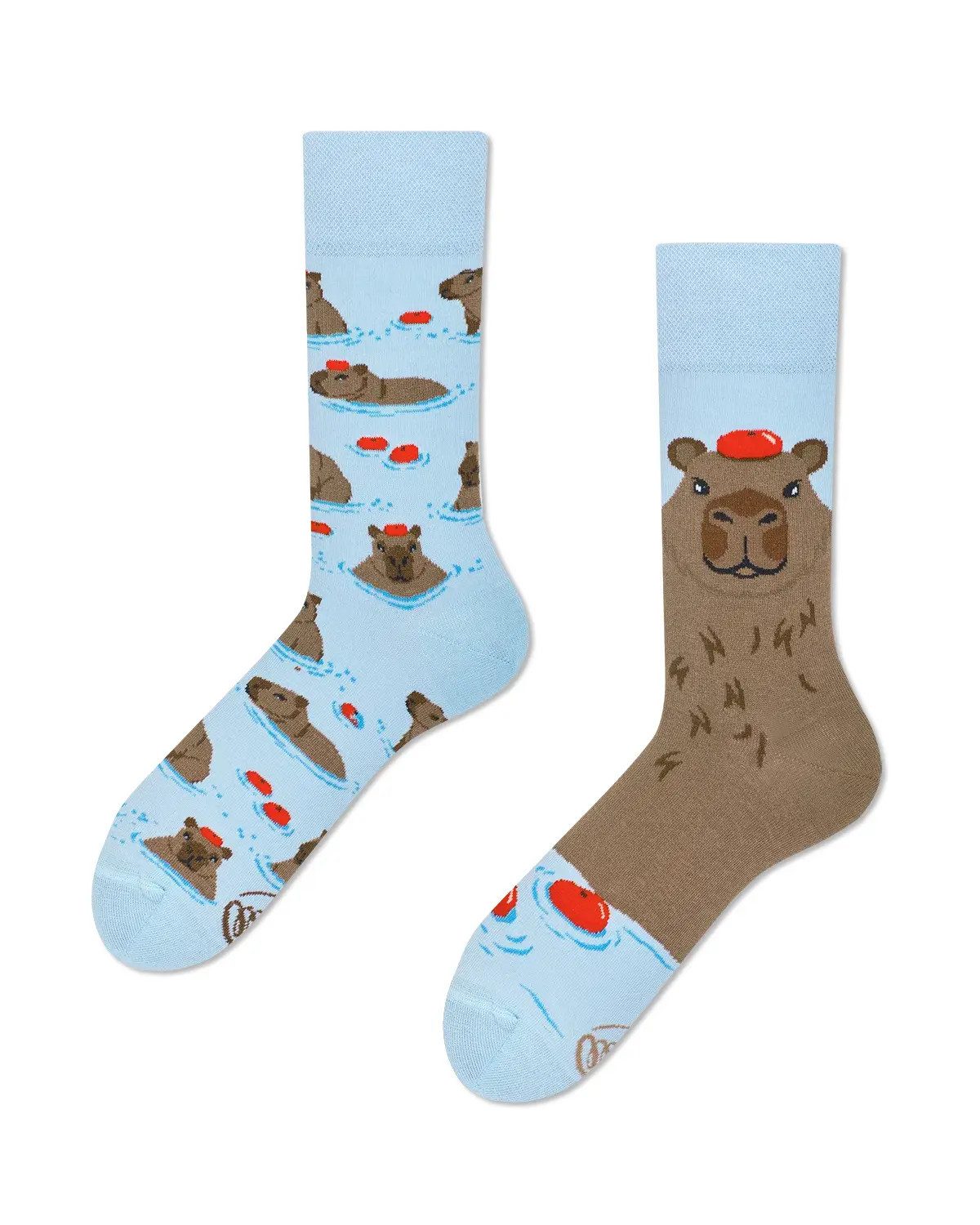 Many Mornings Freizeitsocken Many Mornings Socken Capybara (1 Paar, 1-Paar, 1 Paar) immer ein dismatching Paar