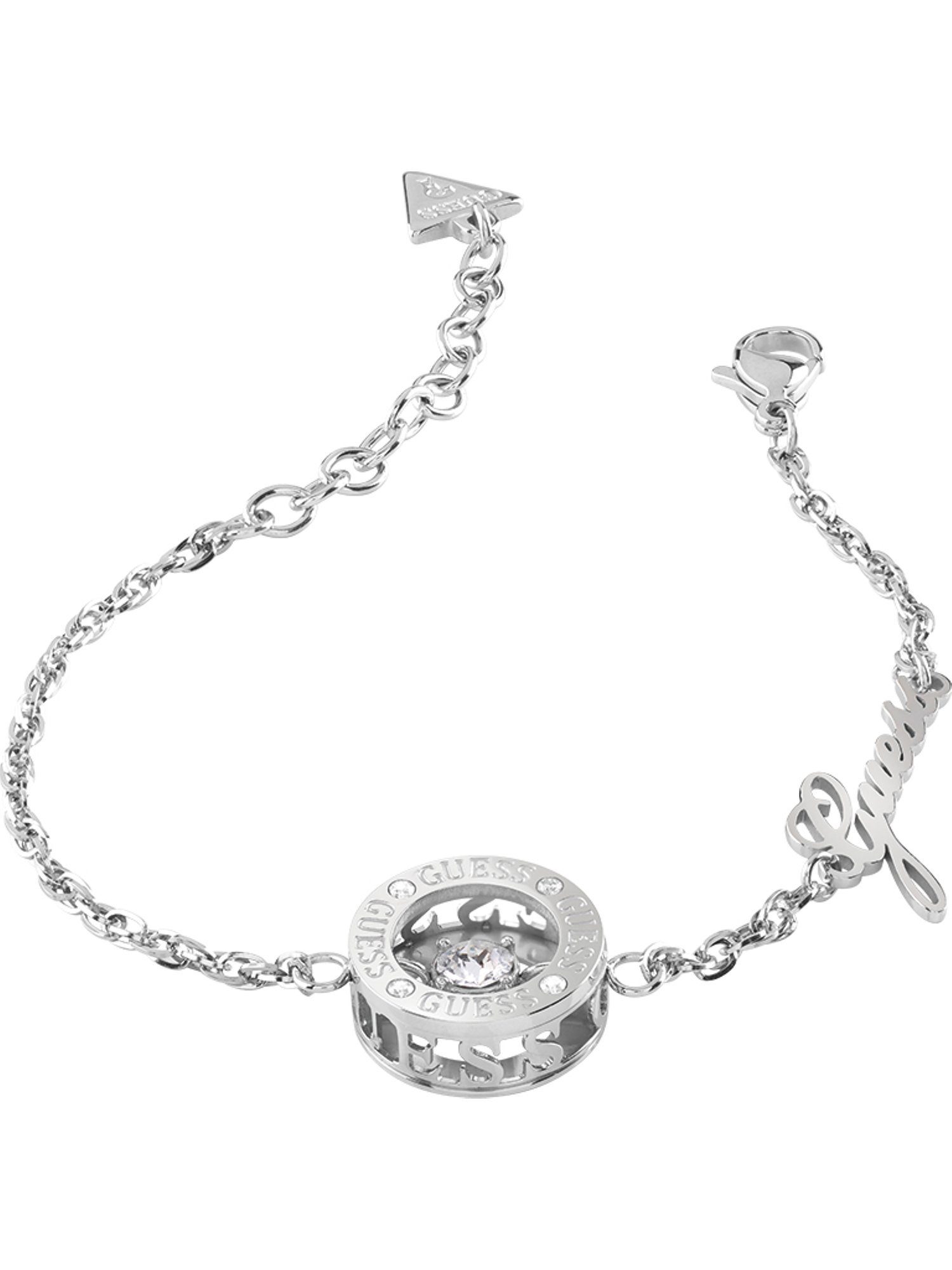 Guess Edelstahlarmband Guess Damen-Armband Edelstahl Zirkonia, Trendig