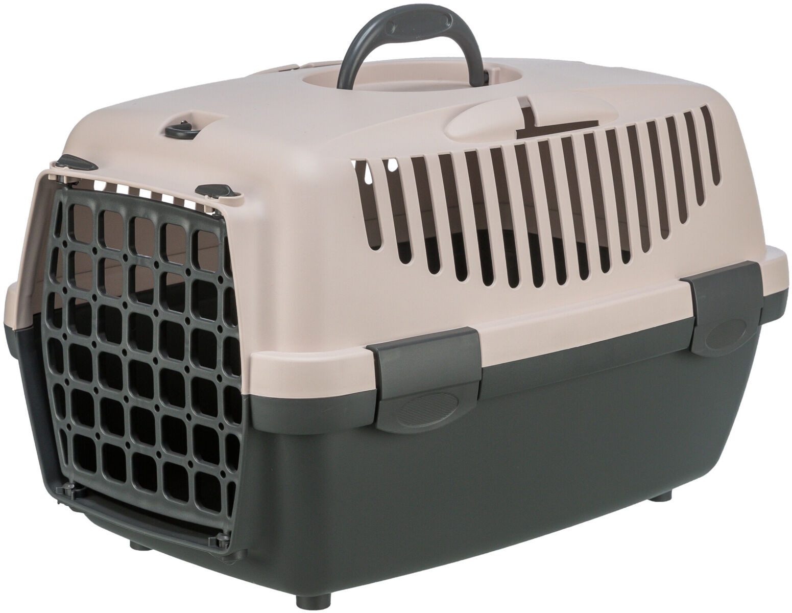 TRIXIE Tiertransportbox Transportbox Capri 1 & 2 - dunkelgrau/blush - 32 × 31 × 48 cm