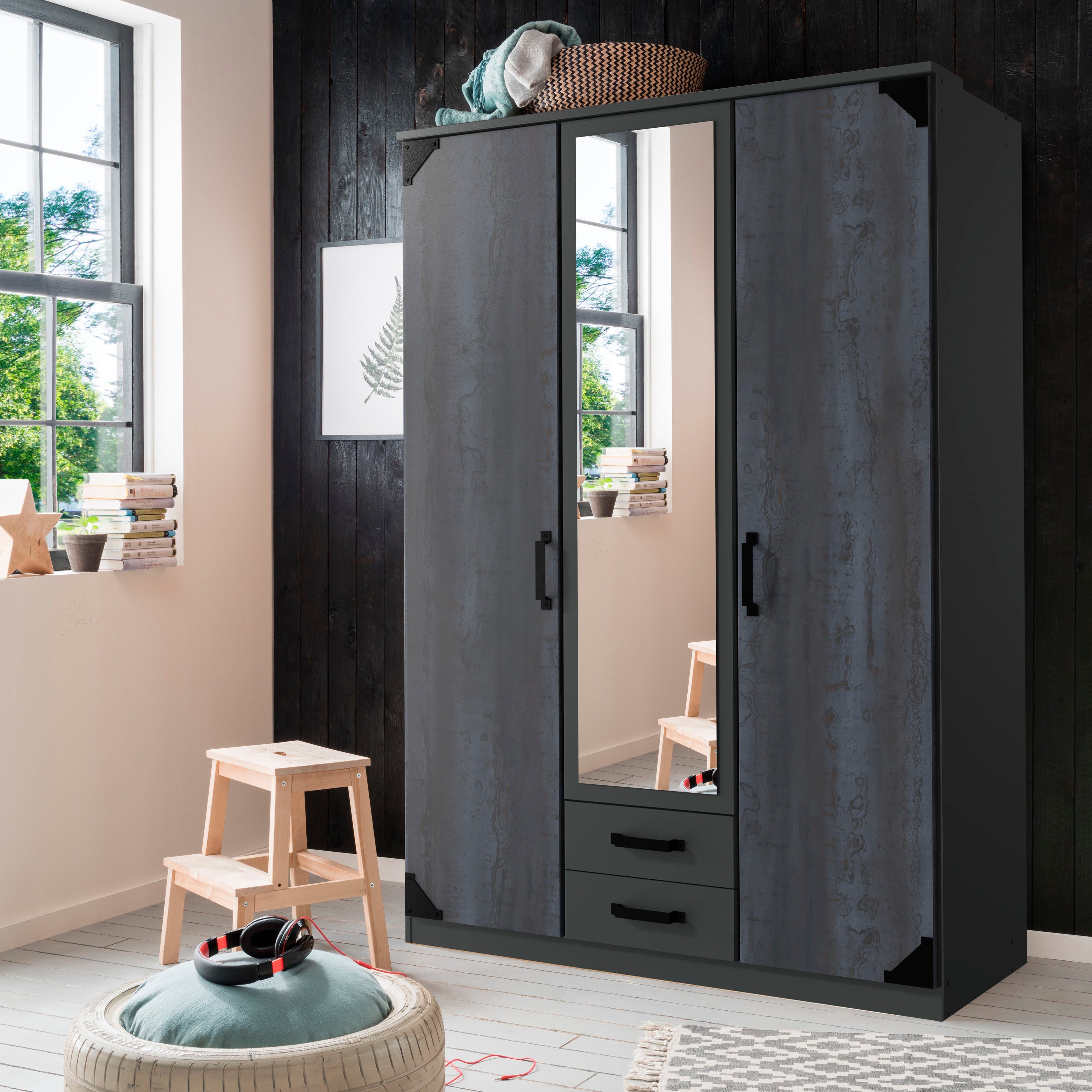 Wimex Drehtürenschrank Bochum mit Spiegel günstig online kaufen