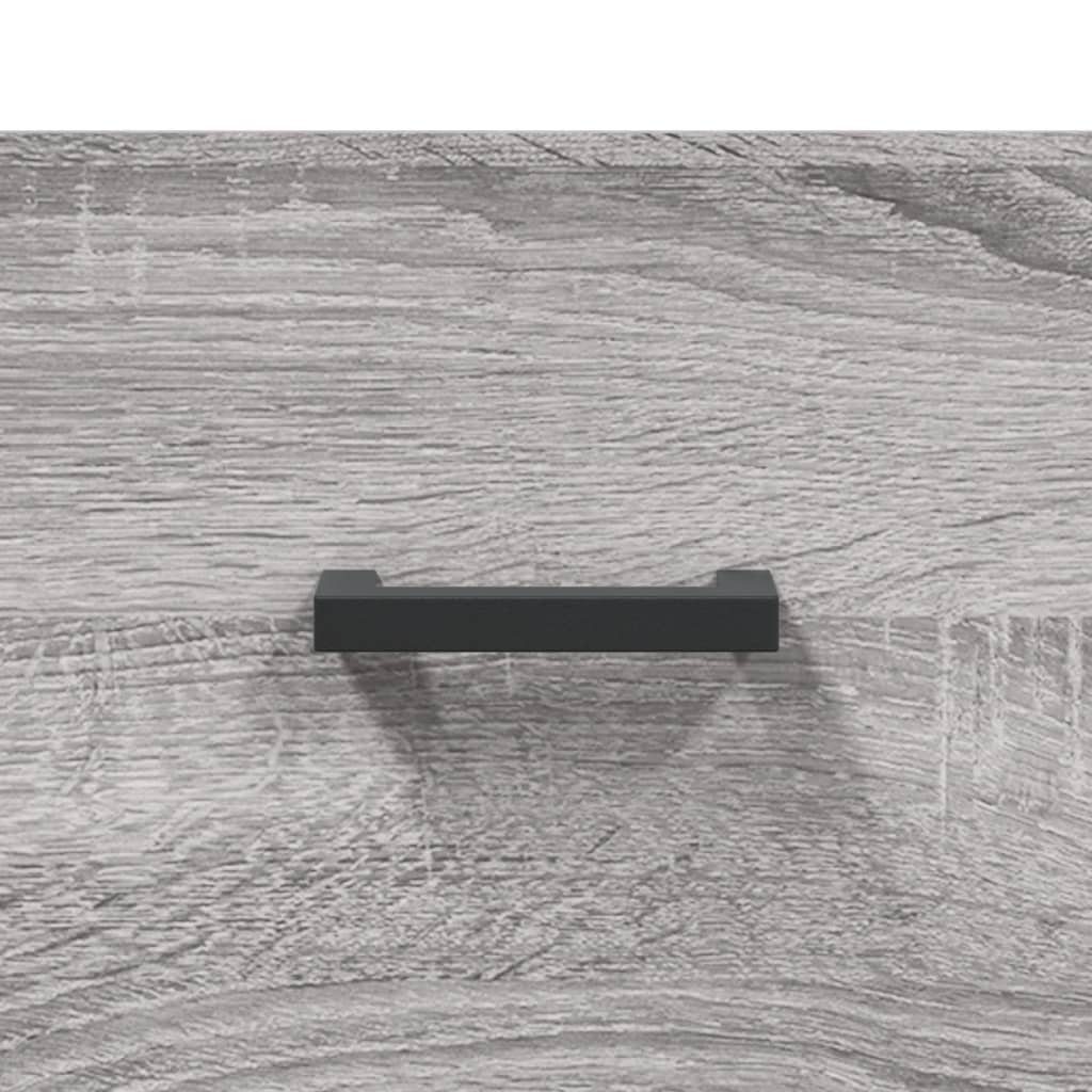 Kleiderschrank Holzwerkstoff (1-St) vidaXL Grau Sonoma Schuhschrank 60x35x105 cm
