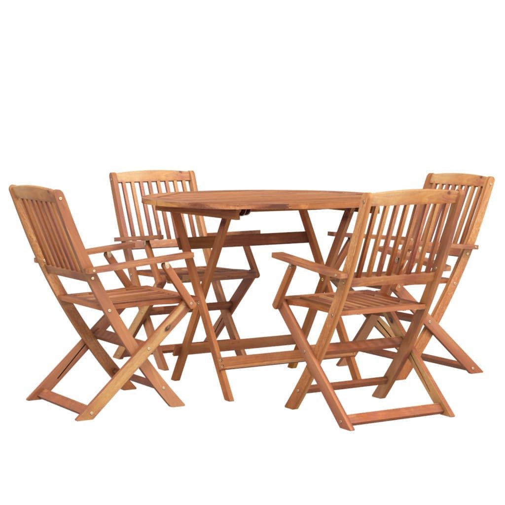 vidaXL Garten-Essgruppe 5-tlg. Garten-Essgruppe Massivholz, (1-tlg) günstig online kaufen