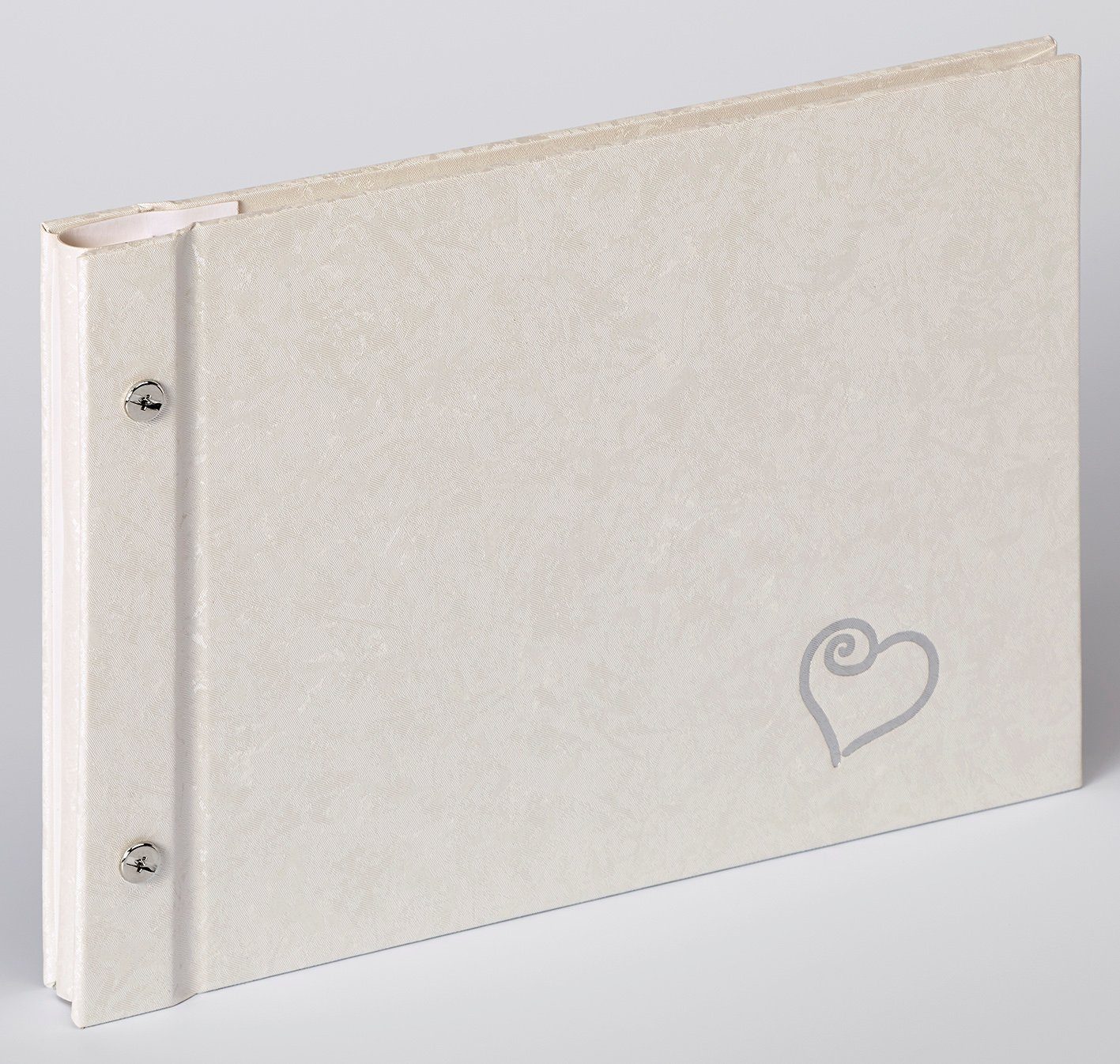 Walther Design Fotoalbum Buchschraubenalben Sinfonia Wedding Forever, Buchschraubenalbum, traditionelle Buchbindekunst, Foliengelenk