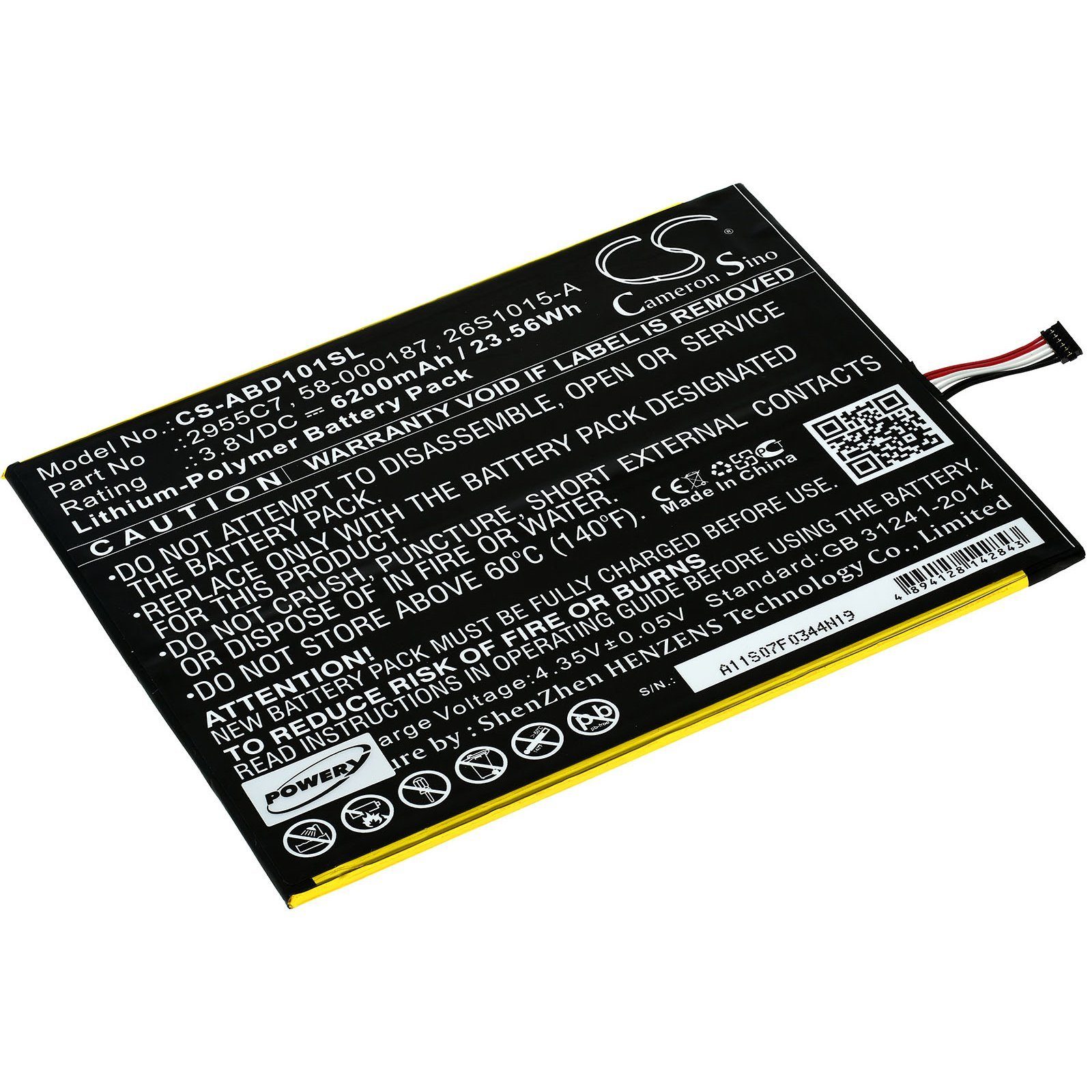 Powery »Akku für Amazon Typ 2955C7« Laptop-Akku 6200 mAh (3.8 V) online  kaufen | OTTO