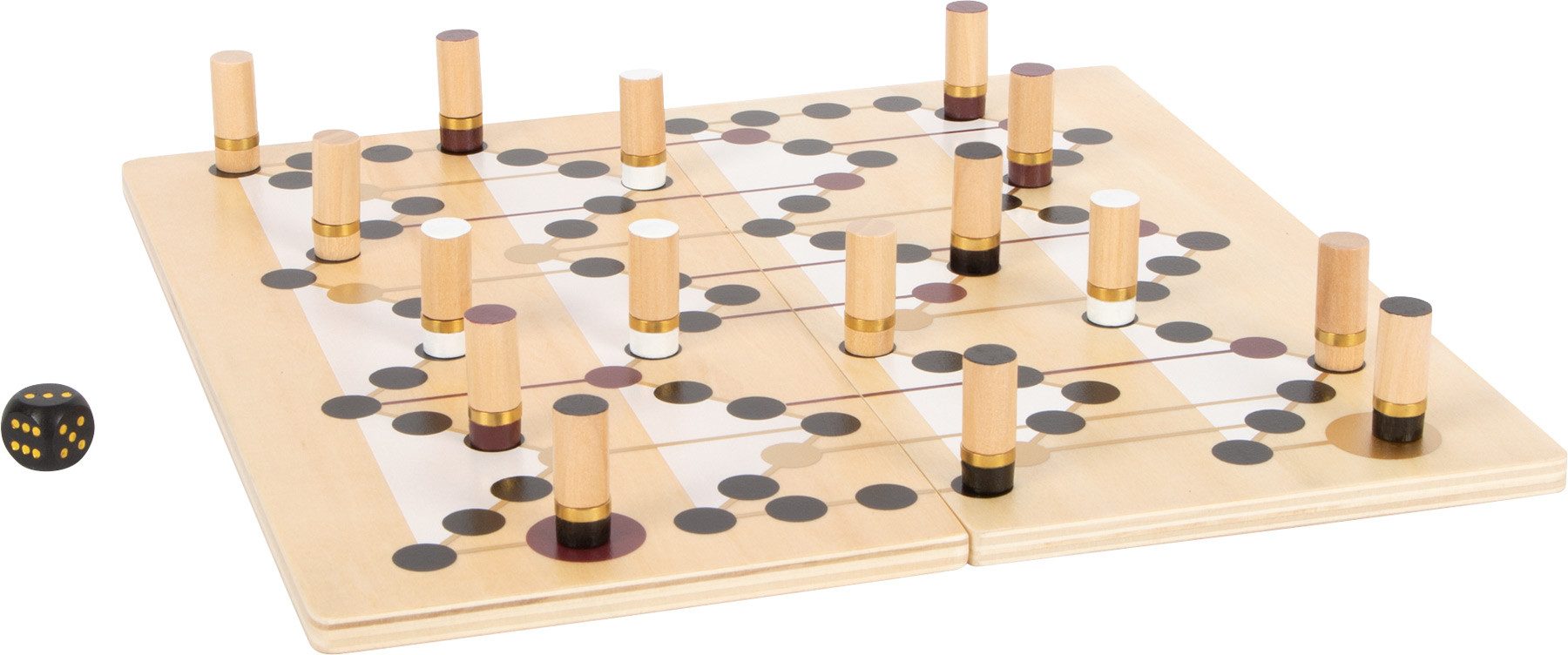 Small Foot Spielesammlung Ludo und Leiterspiel „Gold Edition“