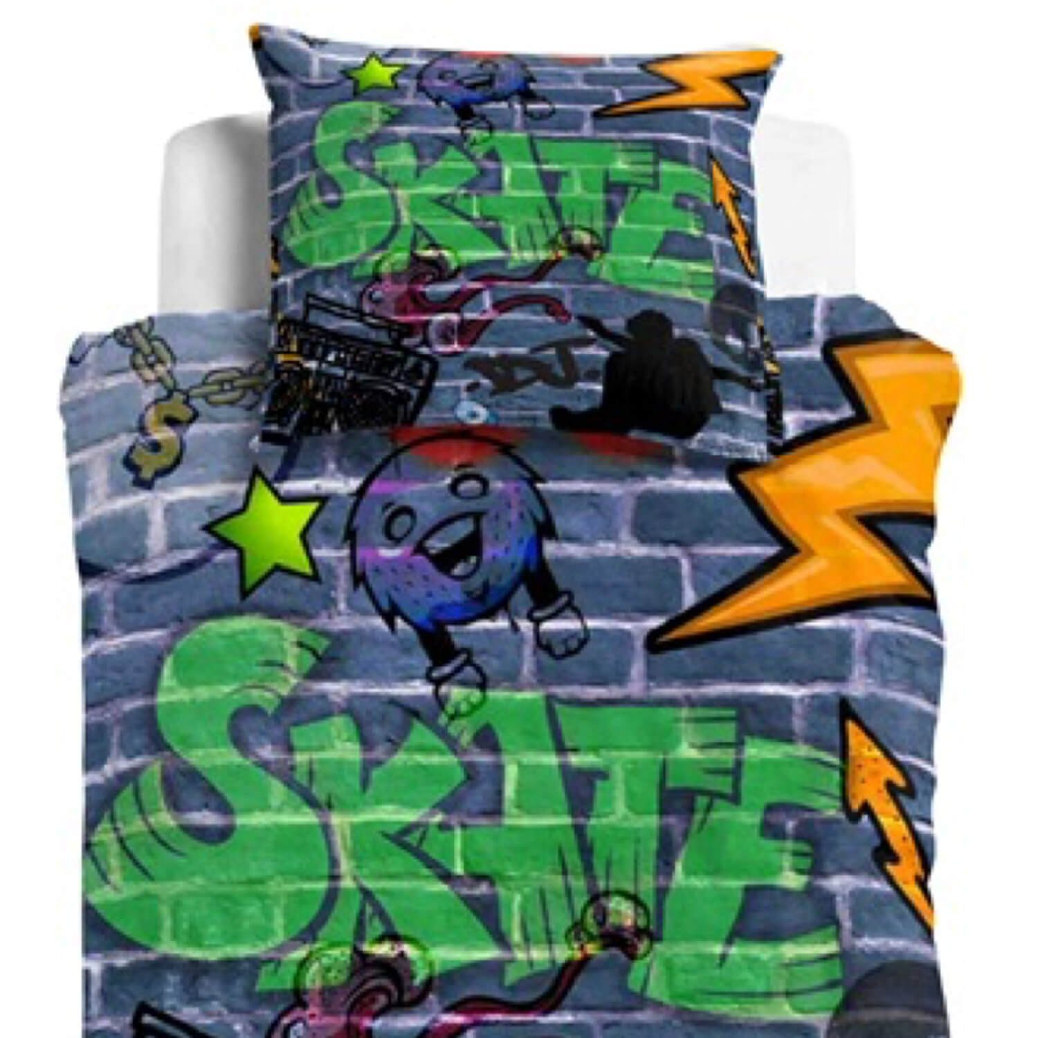 ESPiCO Jugendbettwäsche Graffiti, Renforcé, 2 teilig, günstig online kaufen