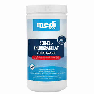 mediPOOL Chlorgranulat mediPOOL SchnellChlor Granulat - Chlorgranulat, Aktivchlor, Poolpflege, (Kein Set)