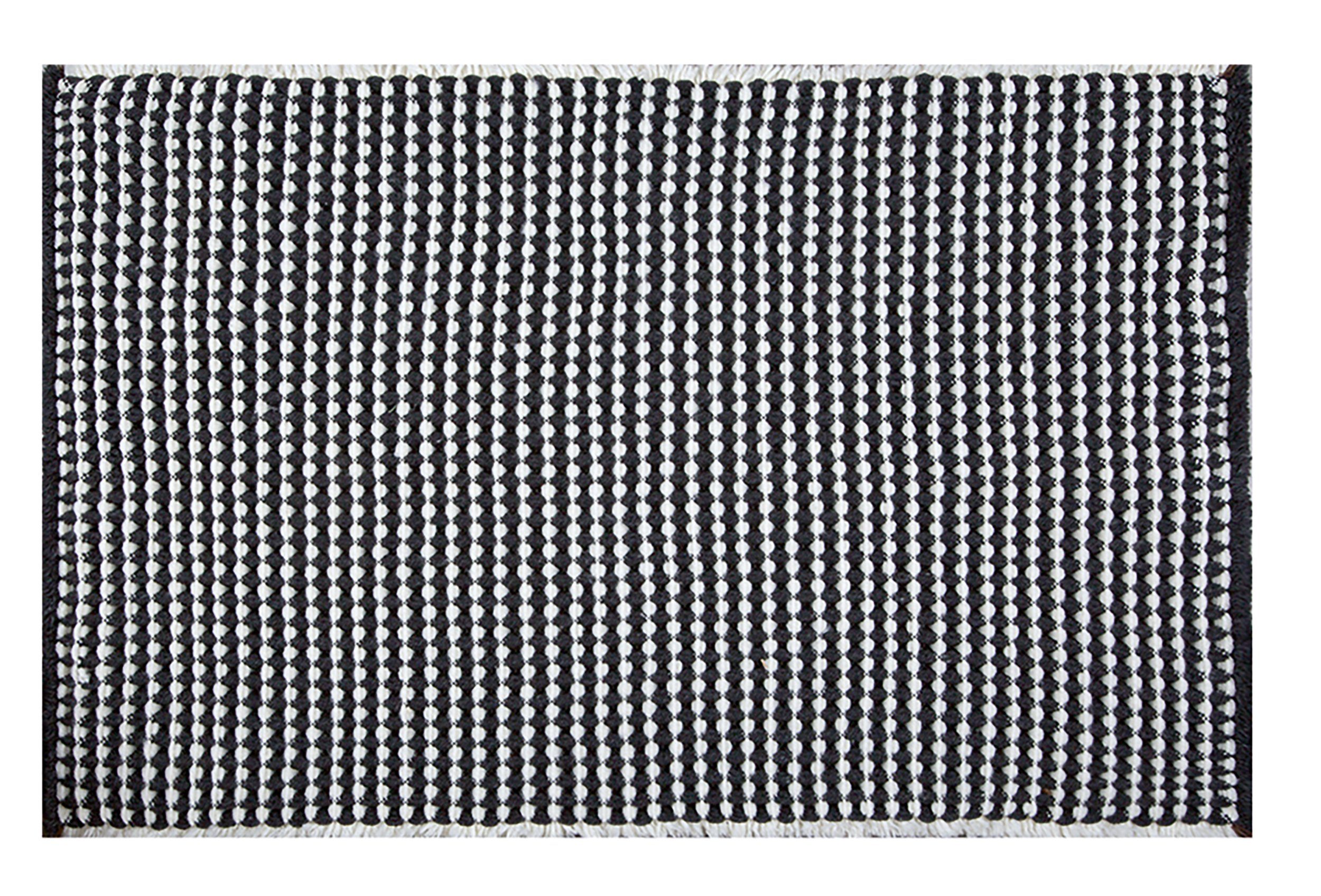 spirella Badematte CONE, Höhe 16 mm, Badteppich, 75% Polyester, 25% Acryl, Anti-Rutsch Beschichtung, 3D-Effekt durch spezielle Webstruktur, Für Fussbodenheizung geeignet, Waschbar 30°, Schnelltrocknend, Polyester, Polyacryl, rechteckig