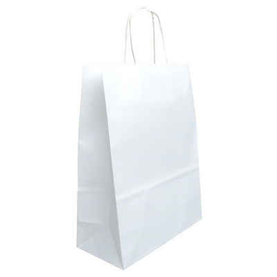 VP Tragetasche 50 Papiertaschen VP toptwist® 40x16x45cm - weiß