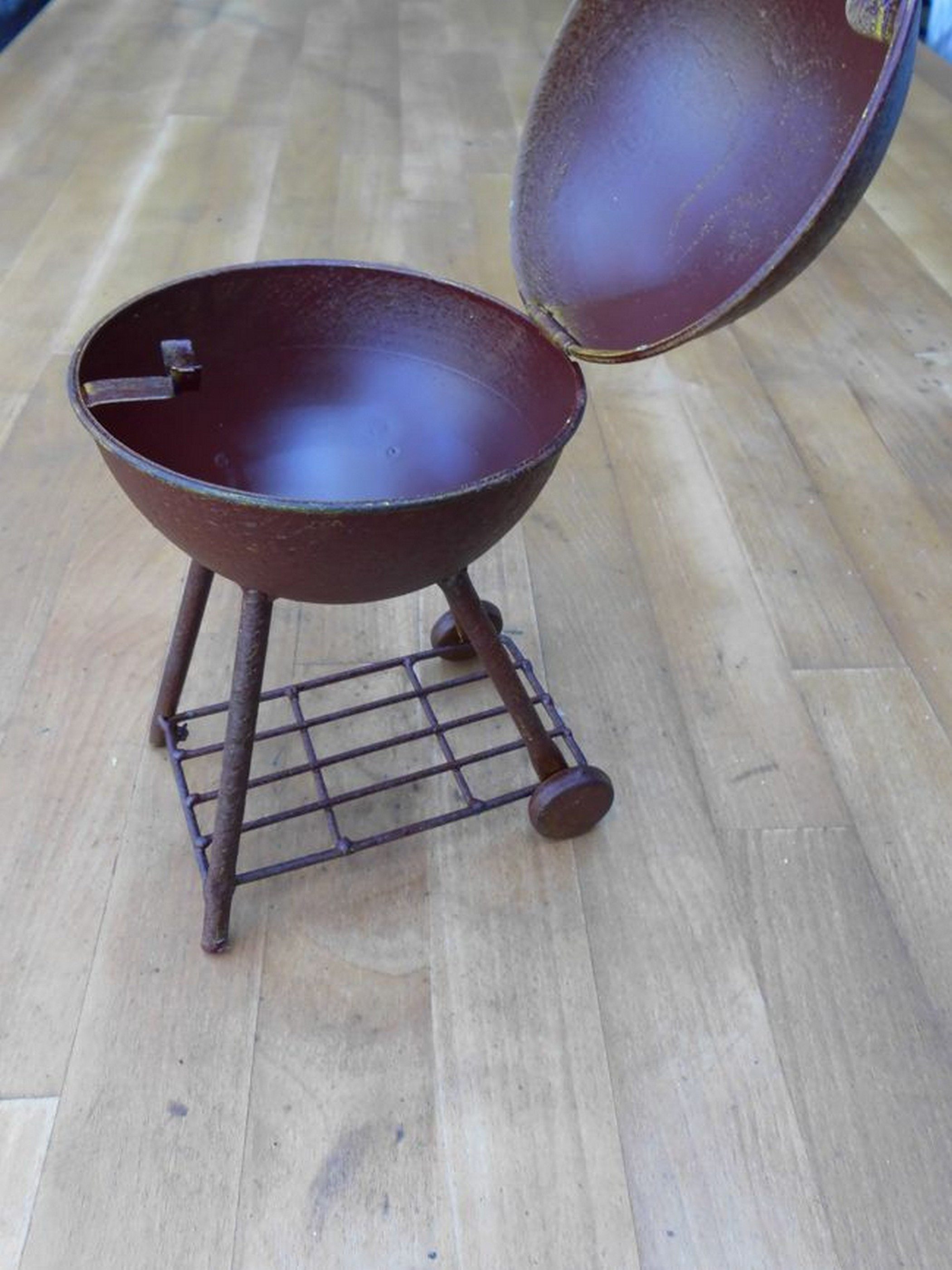 Deko-Impression Aschenbecher Dekorativer Sturmaschenbecher, Ascher, Aschenbecher, Raucher rost