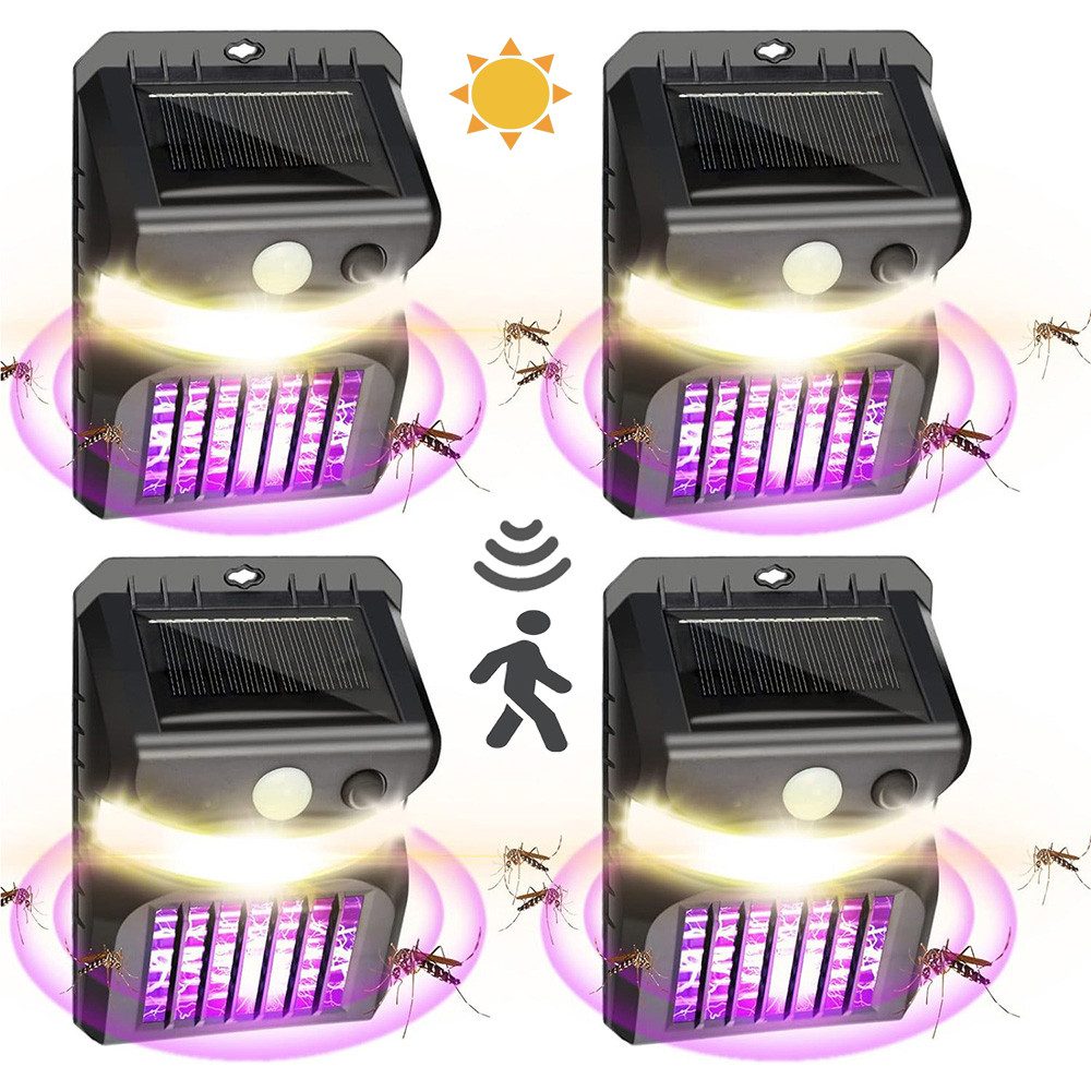 Jibenhome Insektenvernichter Solarlampe Mückenlampe Wandleuchte Außen günstig online kaufen