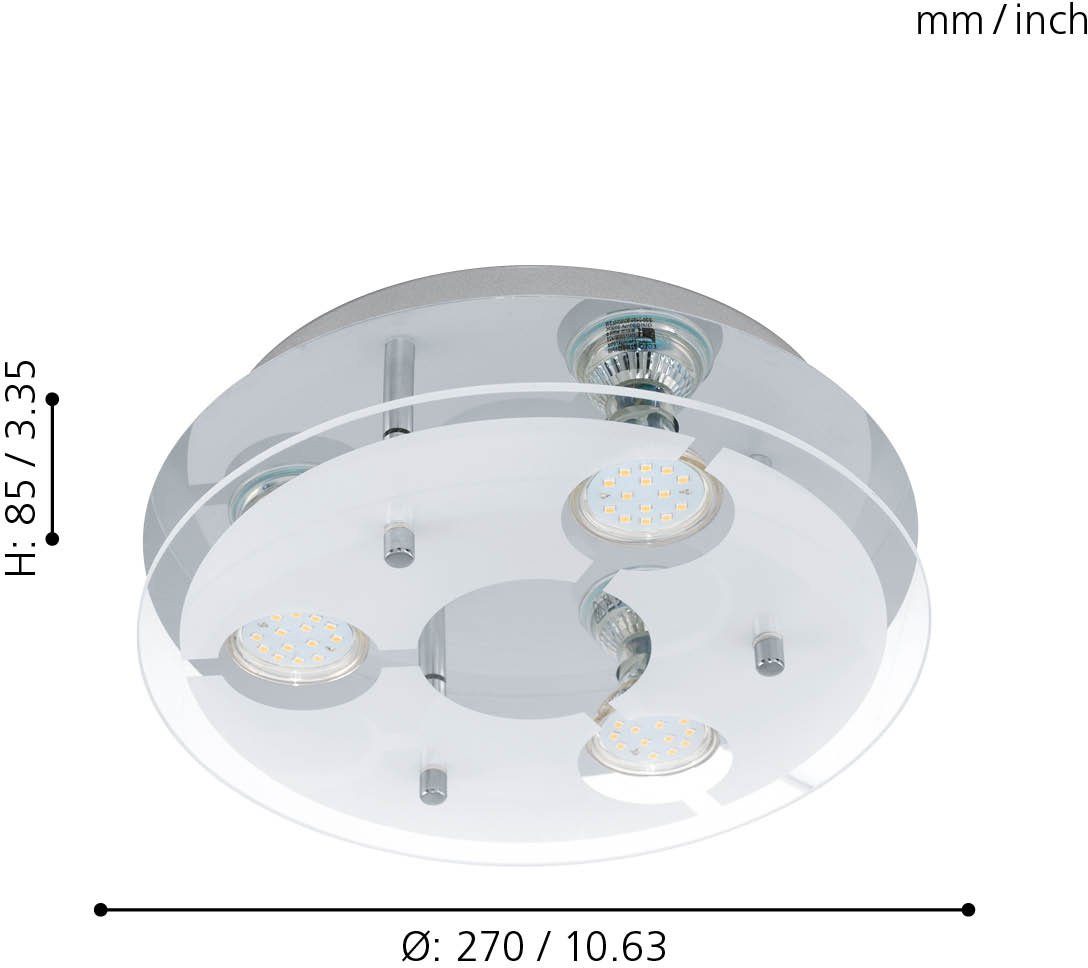 wechselbar, CABI, Deckenlampe LED LED LED Deckenleuchte Warmweiß, EGLO