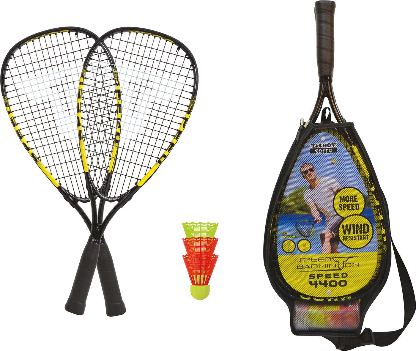 Talbot-Torro Speed-Badmintonschläger Speedbadminton Set SPEED 4400 im 3/ 000 Keine Farbe
