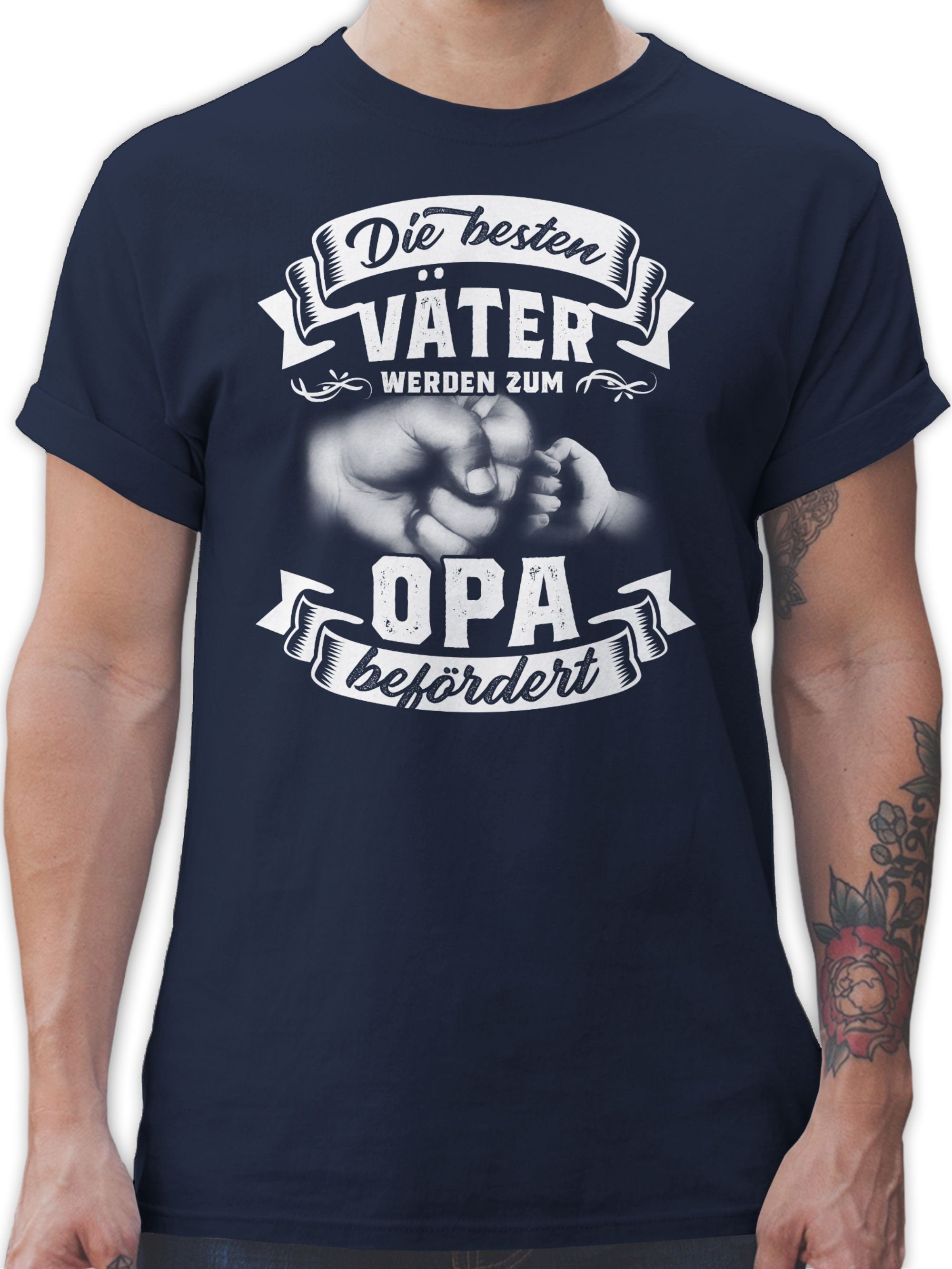 Shirtracer T-Shirt Werdender Opa befördert Opa Geschenke