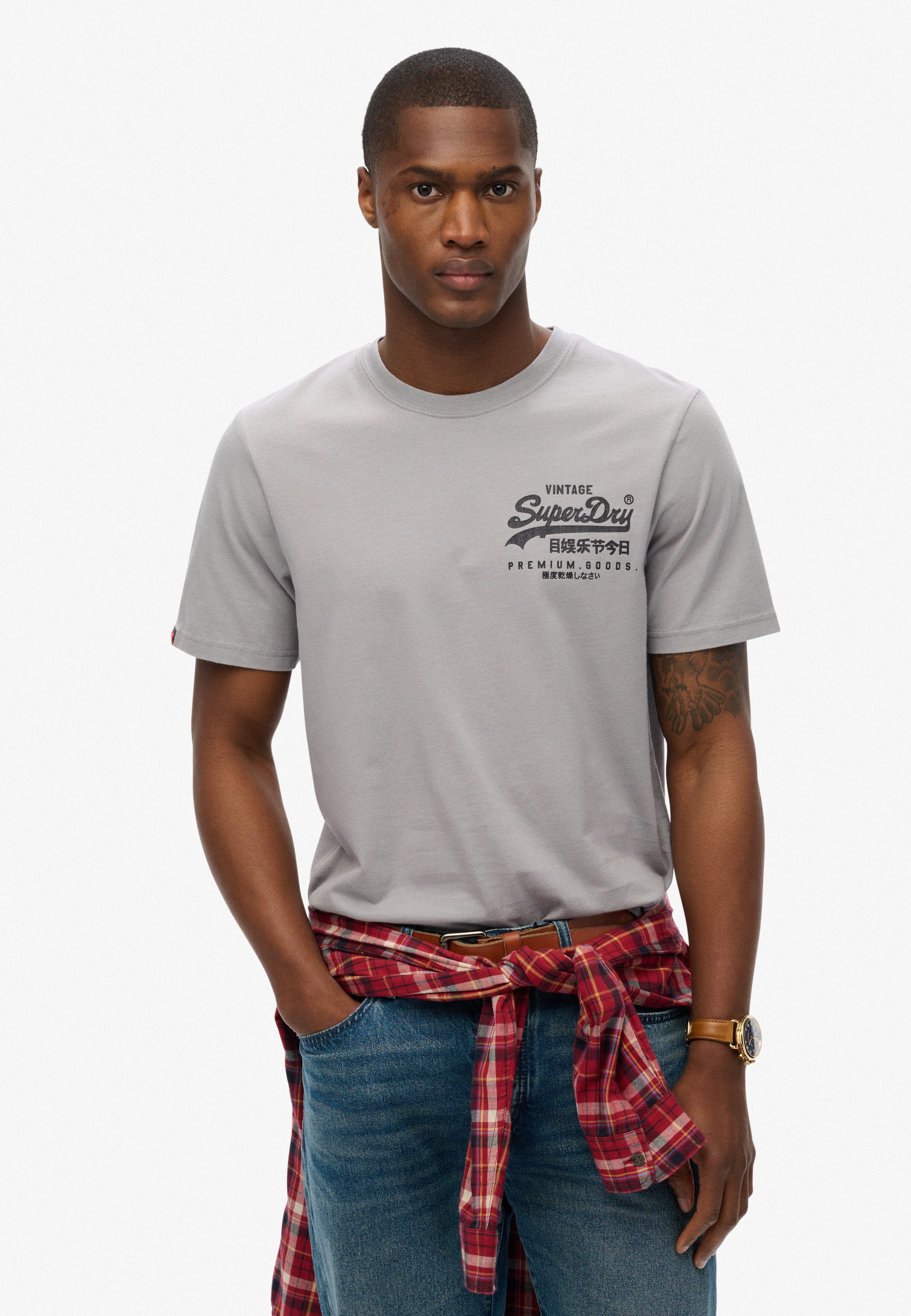 Superdry Rundhalsshirt VL TOKYO RELAXED TEE mit coolem Tattoo-Print günstig online kaufen
