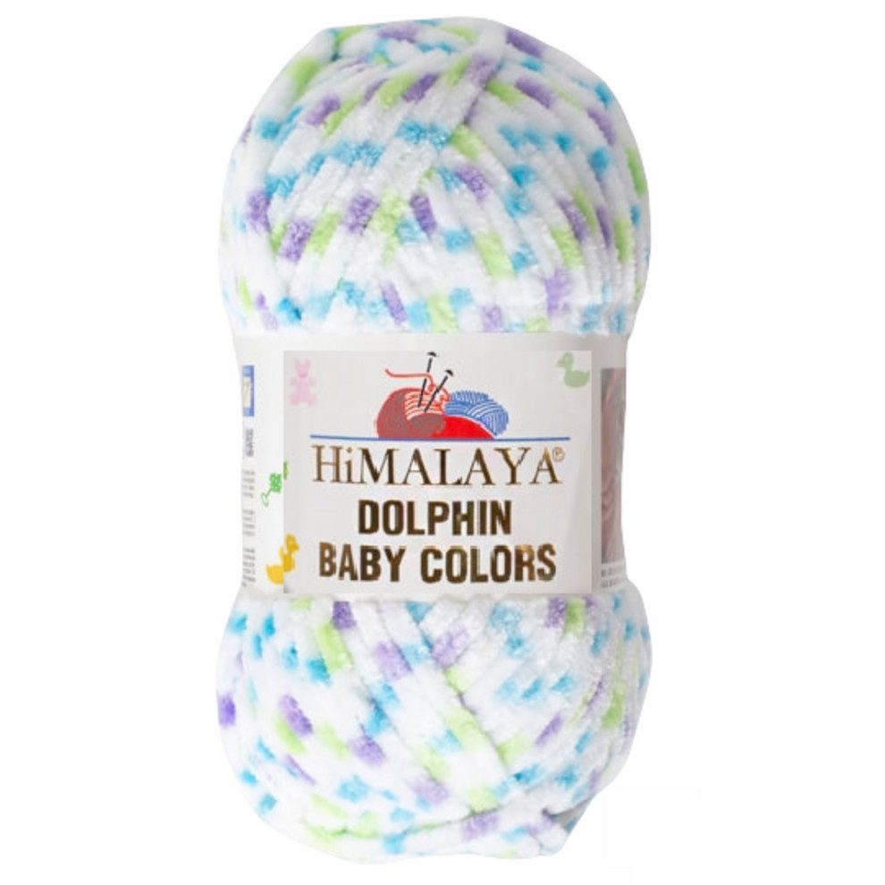 Himalaya Strickfein Himalaya Dolphin Baby Colors Bulky Chenille 80422 Häkelwolle