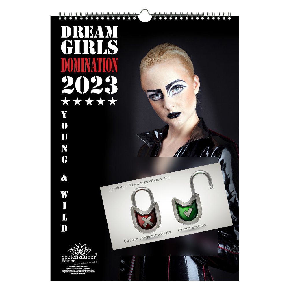 Seelenzauber Wandkalender Sexy Domination Domina BDSM Fetisch Girls DIN A3 Kalender für 2023