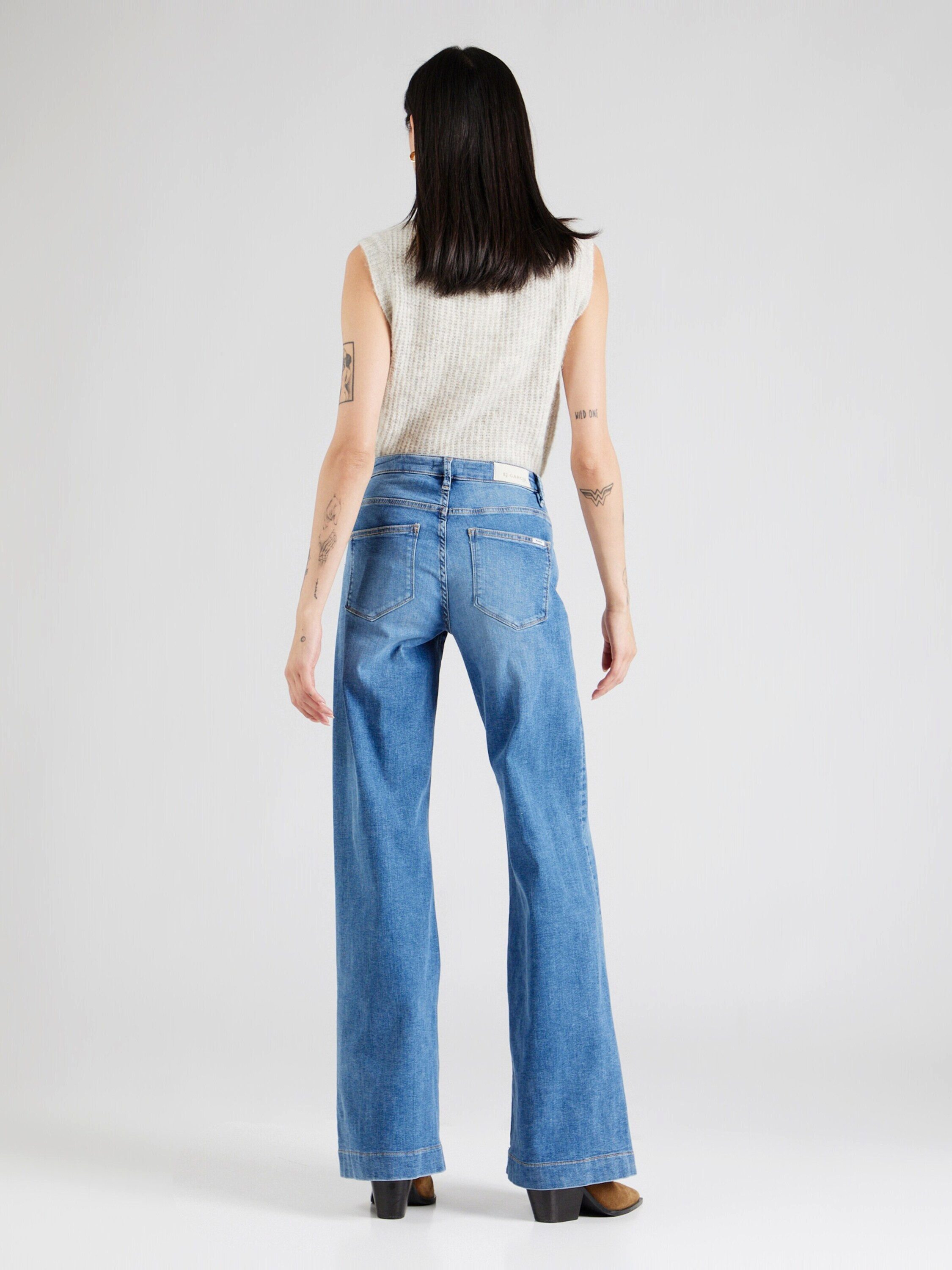 Garcia Weite Jeans (1-tlg) Plain/ohne Details