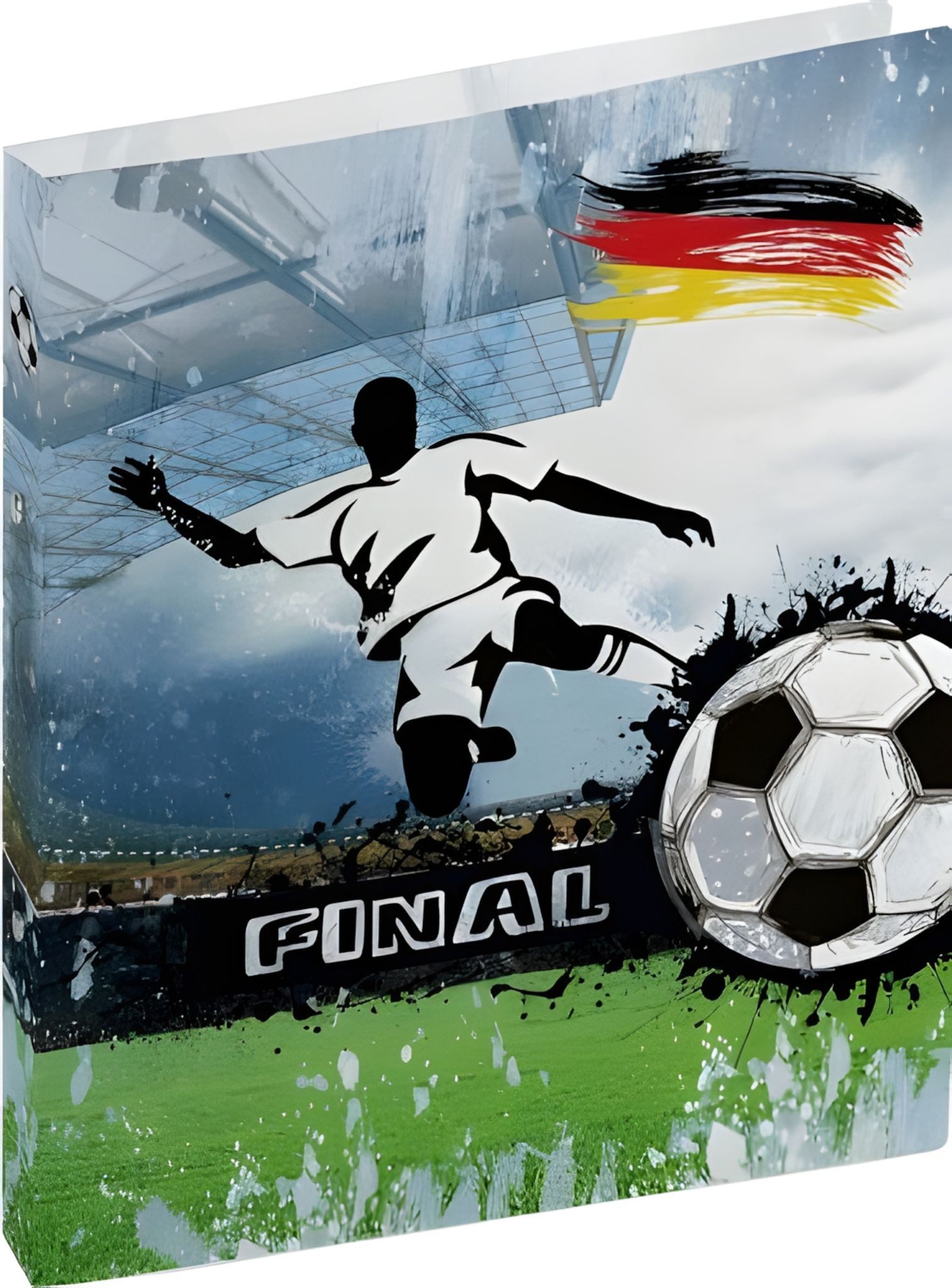 BRUNNEN Ringbuchmappe BRUNNEN Ringbuch A4 2-Ringe 16mm Fußball 106551648