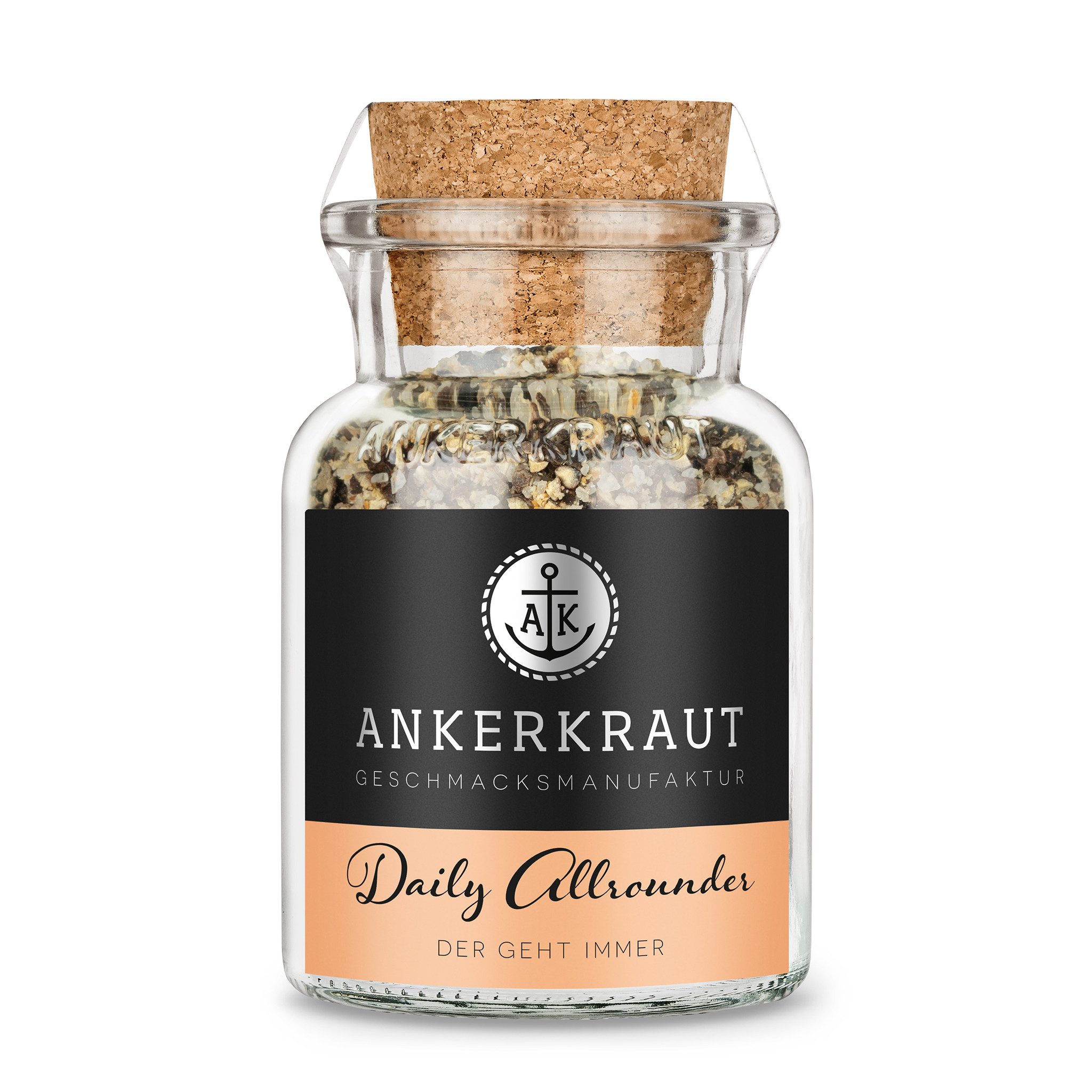 Ankerkraut Gewürz Daily Allrounder, 125g im Korkenglas, Ankerkraut grobes Gewürzsalz