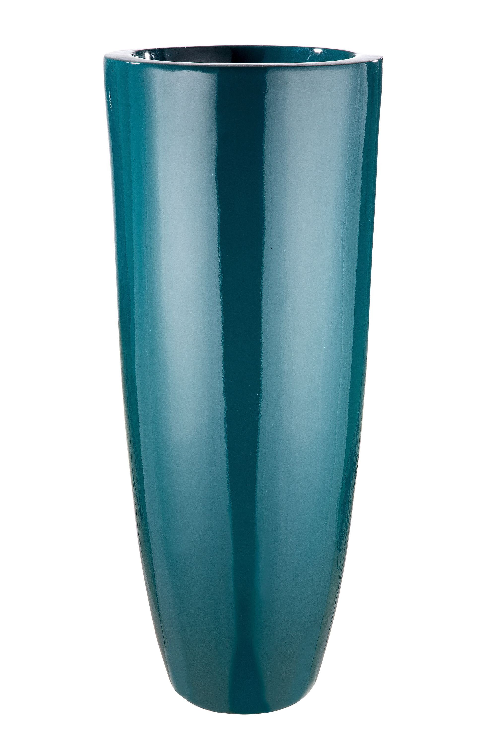 GILDE blau Blumentopf - H. - Pflanzgefäß x GILDE Konus 92cm D. 36cm