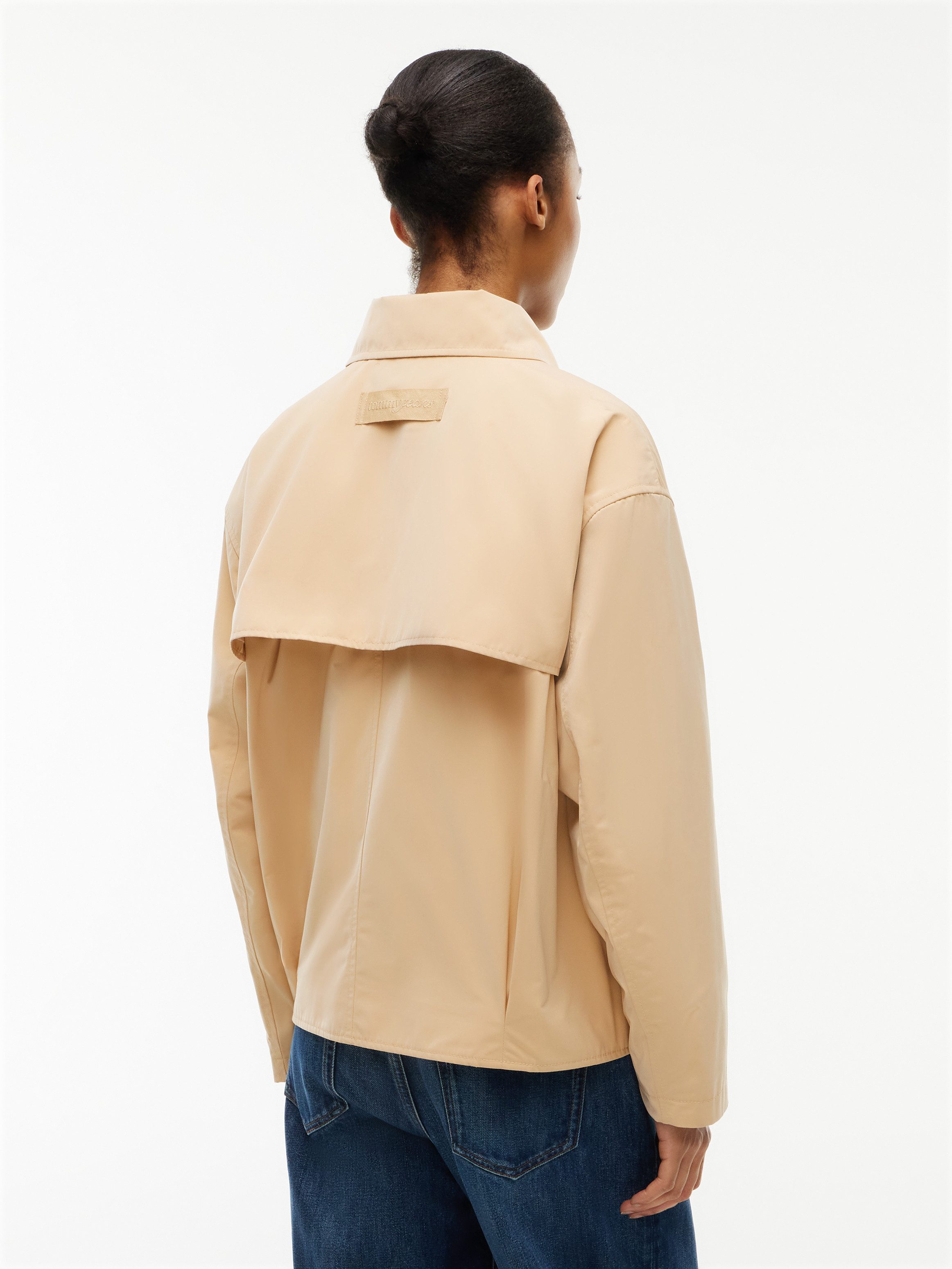 Tommy Jeans Kurzjacke TJW SHORT TRENCH JACKET Materialmix – Bild 4 von 5