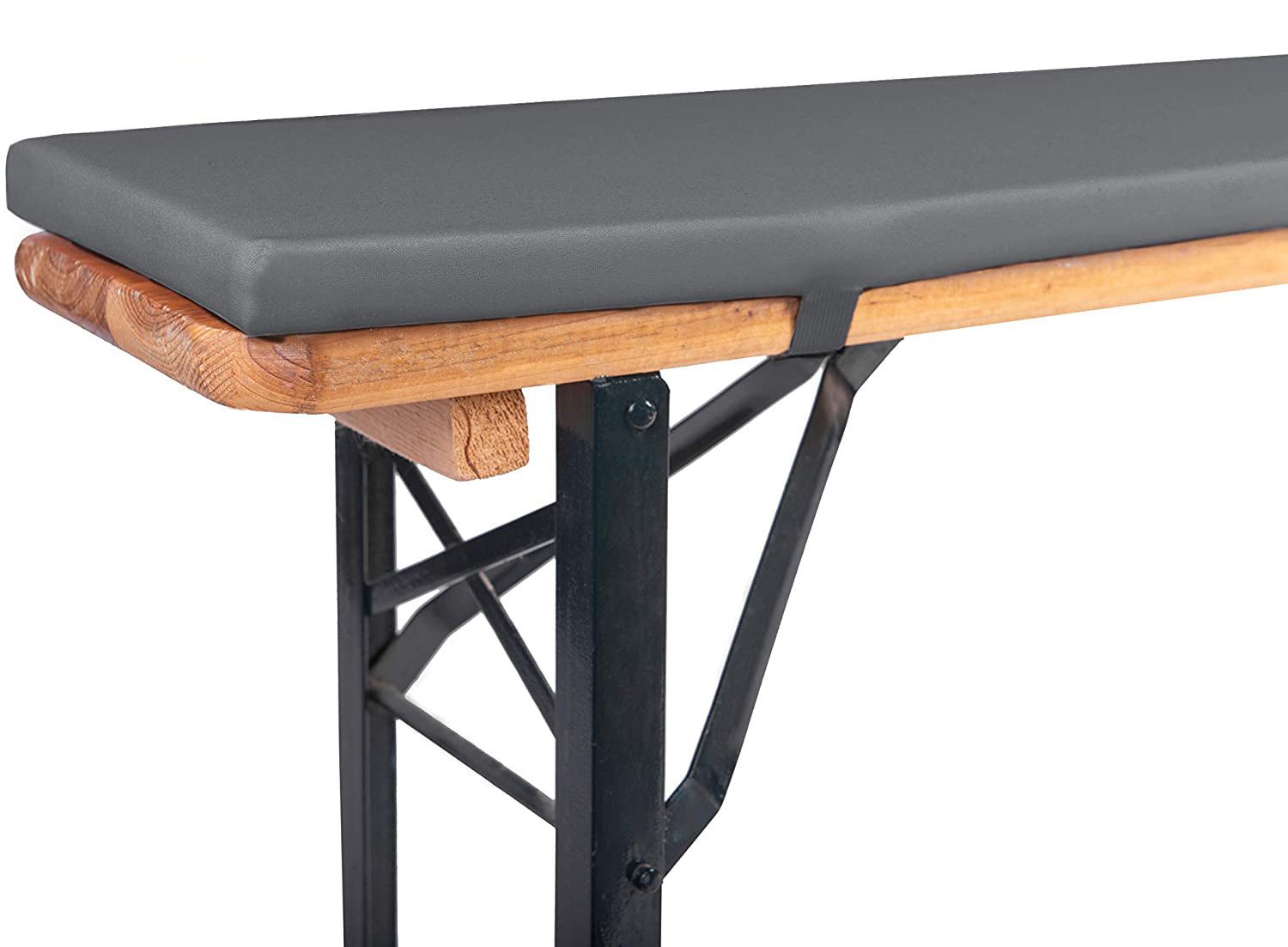 TexDeko Bankauflage mit Reißverschluss und Polsterung zum selber Aufziehen, (1 St), 220x25x2cm/4cm, Top Qualität